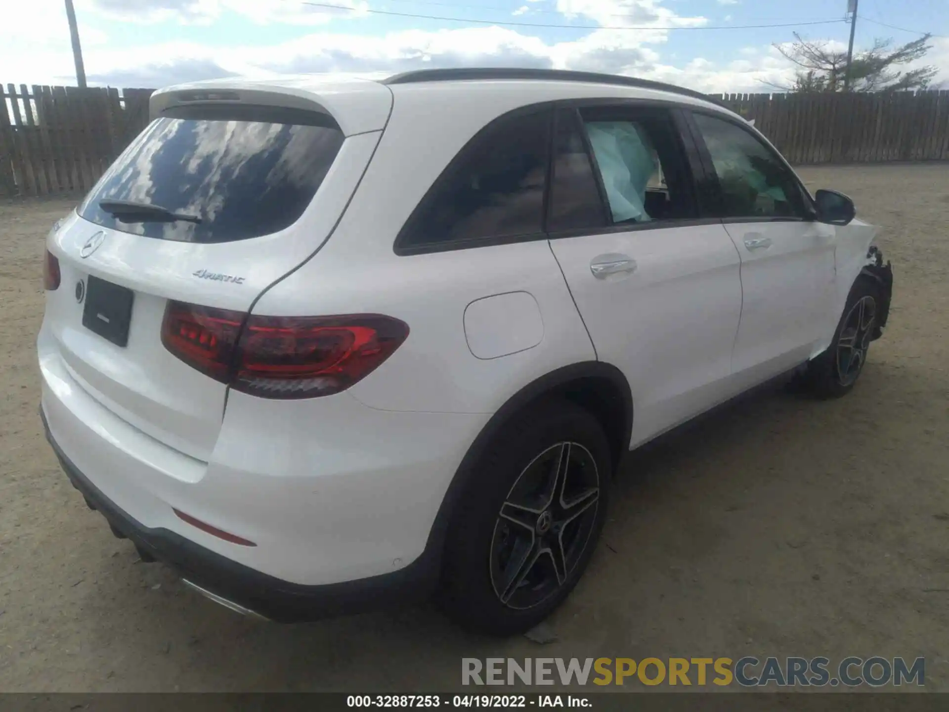 4 Фотография поврежденного автомобиля W1N0G8EB6NV337277 MERCEDES-BENZ GLC 2022