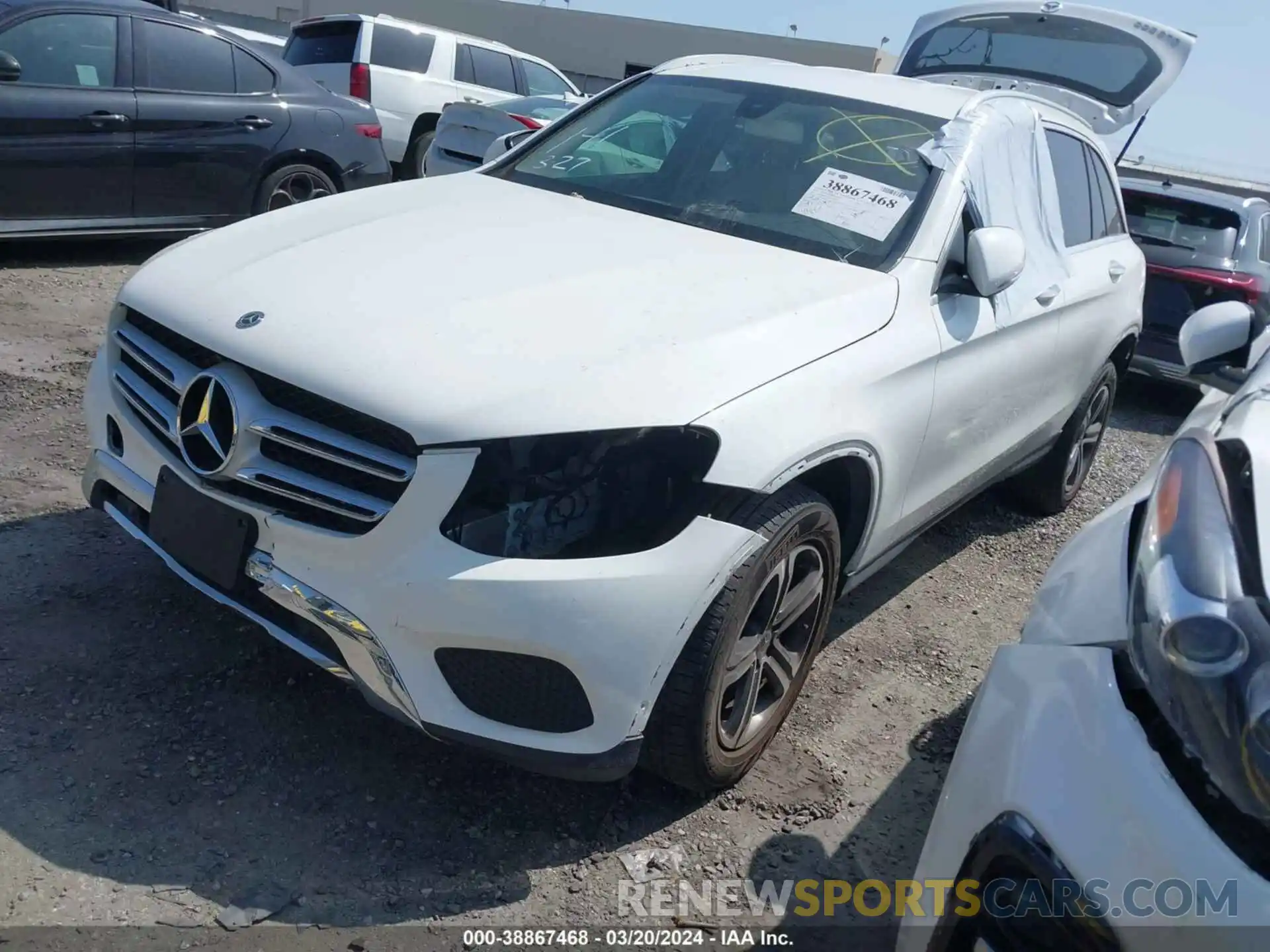 2 Фотография поврежденного автомобиля WDC0G4JB8KV151462 MERCEDES-BENZ GLC 300 2019