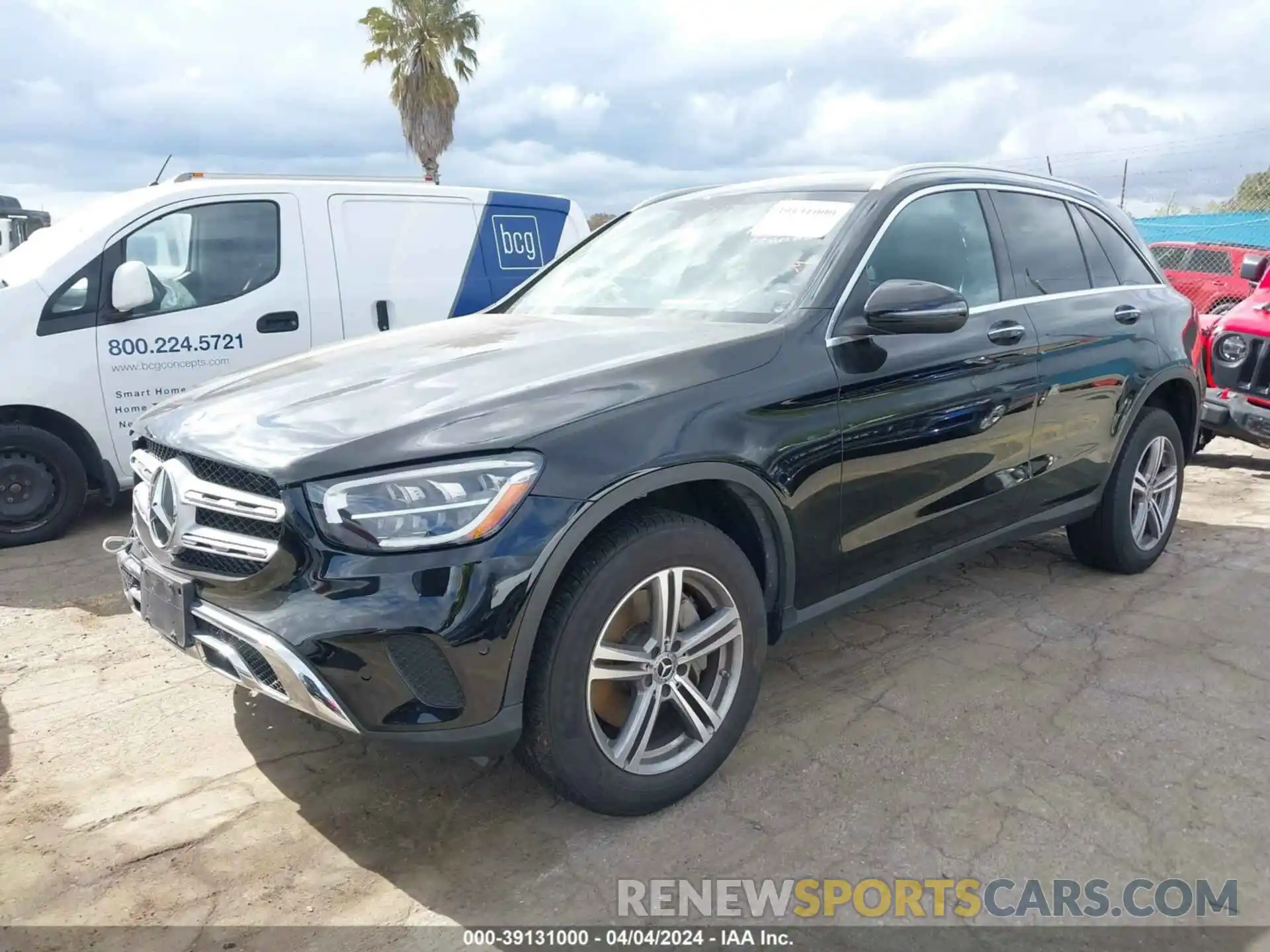 2 Фотография поврежденного автомобиля W1N0G8DB2NV336273 MERCEDES-BENZ GLC 300 2022