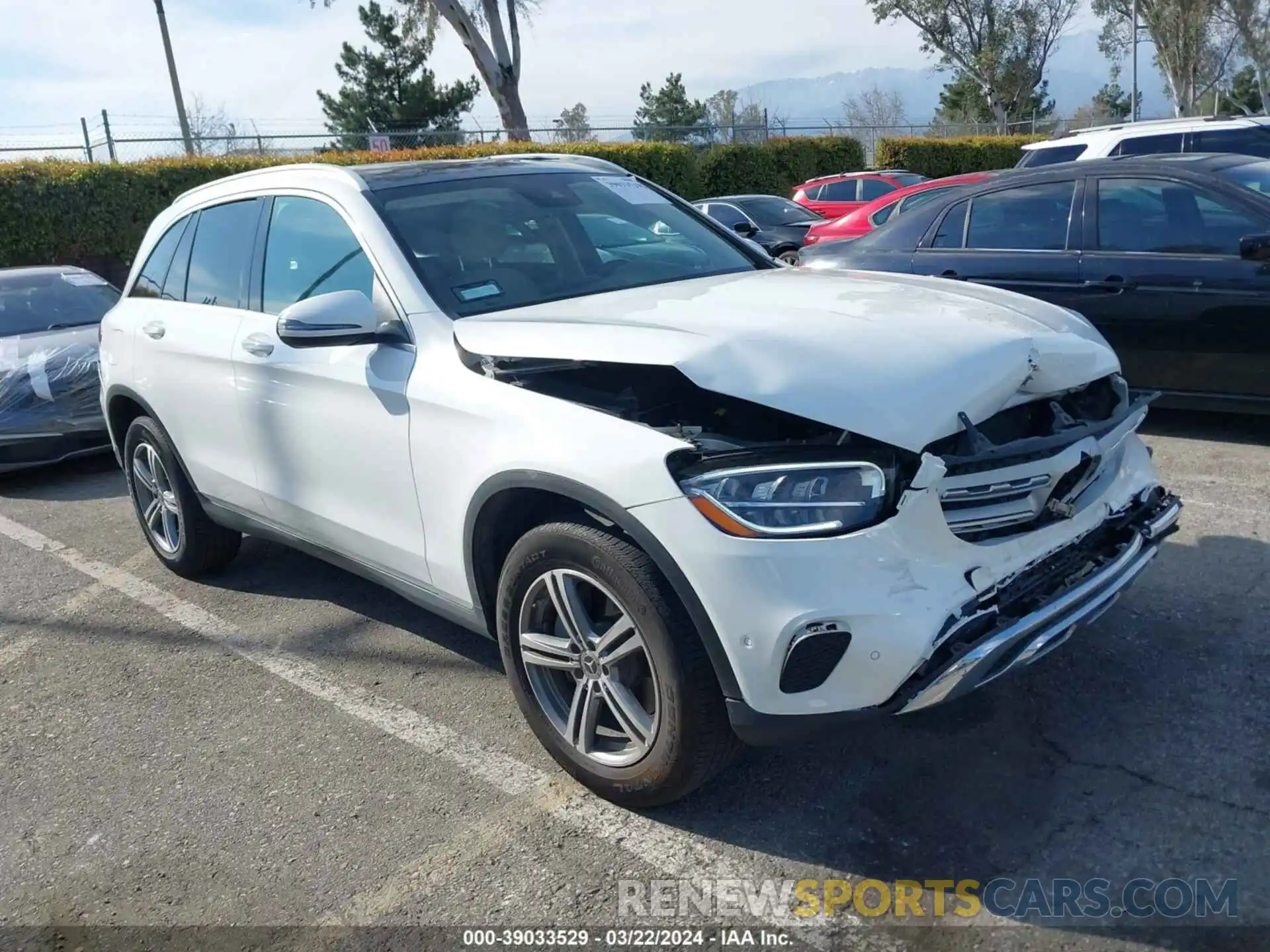 1 Photograph of a damaged car W1N0G8DB5NG036795 MERCEDES-BENZ GLC 300 2022