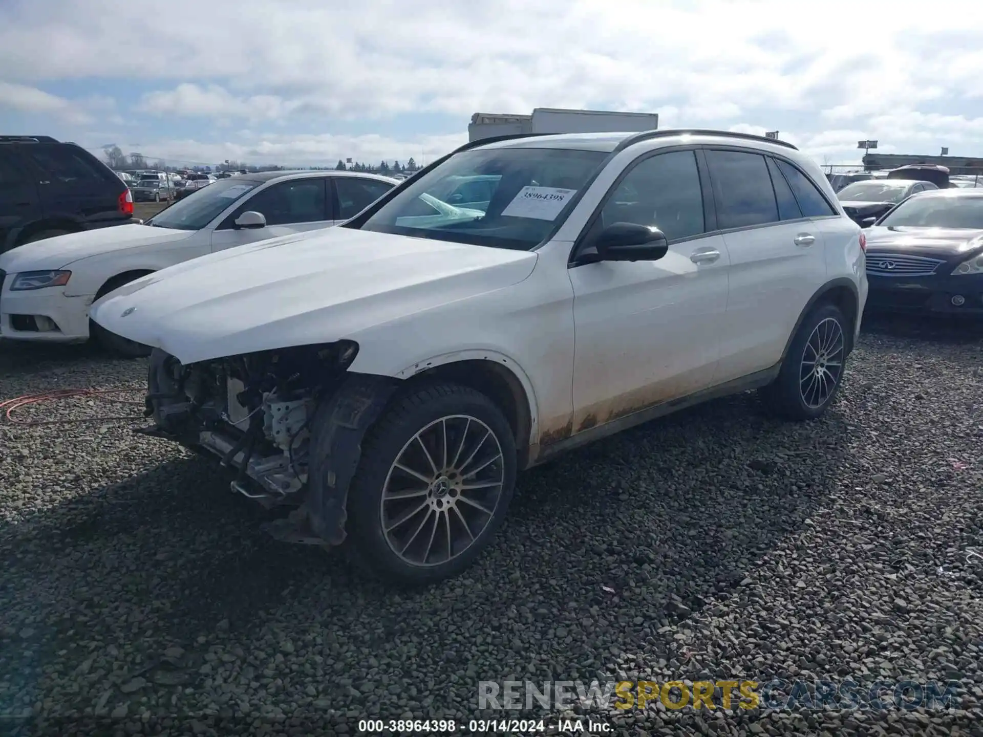 2 Photograph of a damaged car W1N0G8DB6NV398307 MERCEDES-BENZ GLC 300 2022