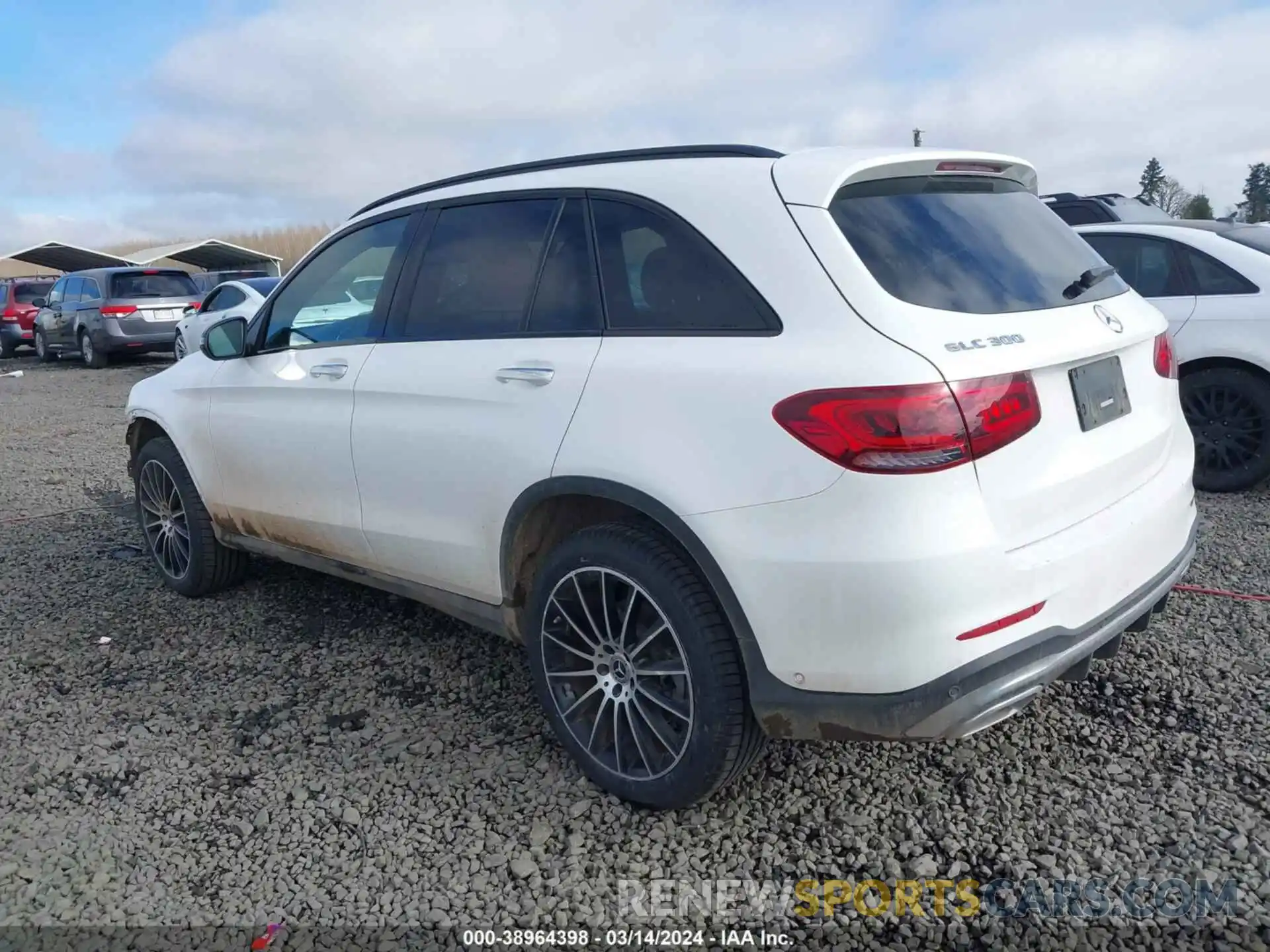 3 Фотография поврежденного автомобиля W1N0G8DB6NV398307 MERCEDES-BENZ GLC 300 2022