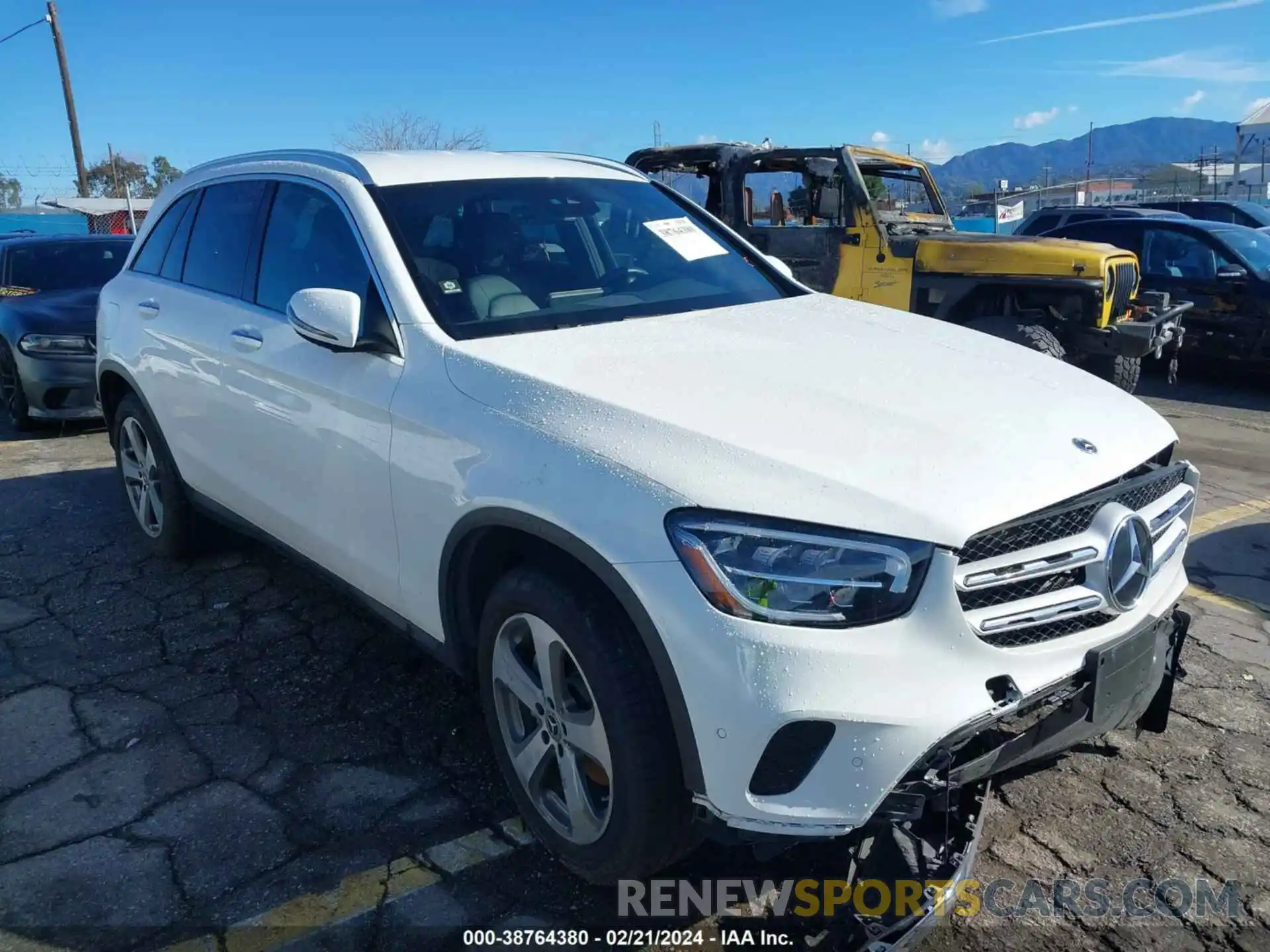 1 Фотография поврежденного автомобиля W1N0G8DBXNV387469 MERCEDES-BENZ GLC 300 2022