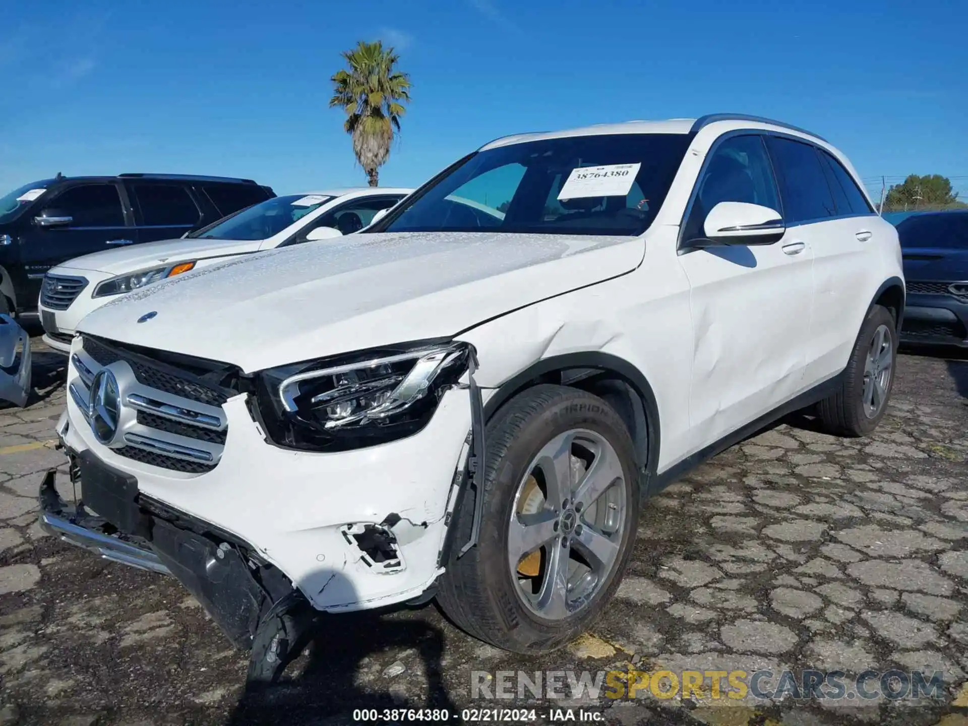 2 Photograph of a damaged car W1N0G8DBXNV387469 MERCEDES-BENZ GLC 300 2022