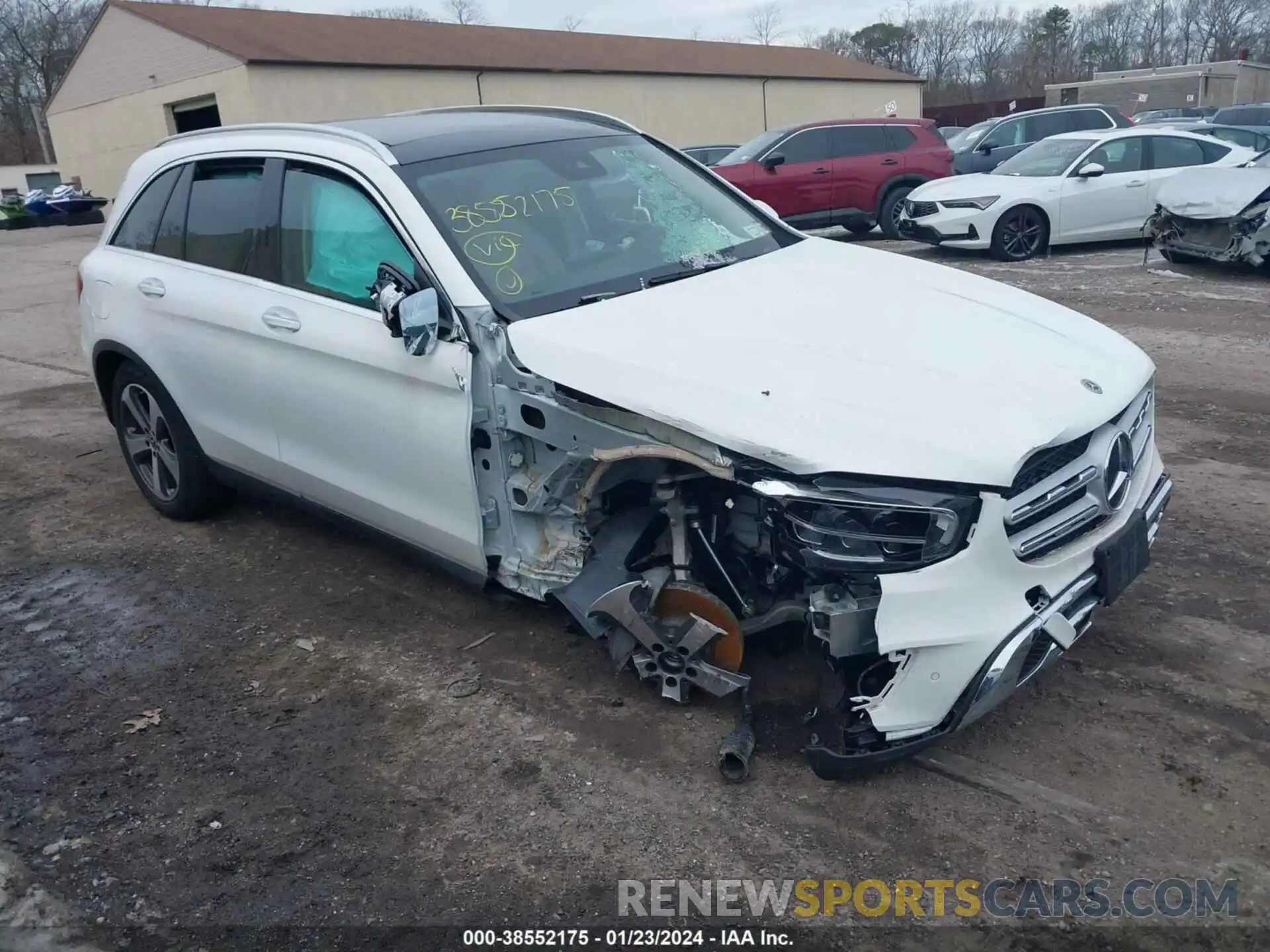 1 Photograph of a damaged car W1N0G8EB0NG114270 MERCEDES-BENZ GLC 300 2022