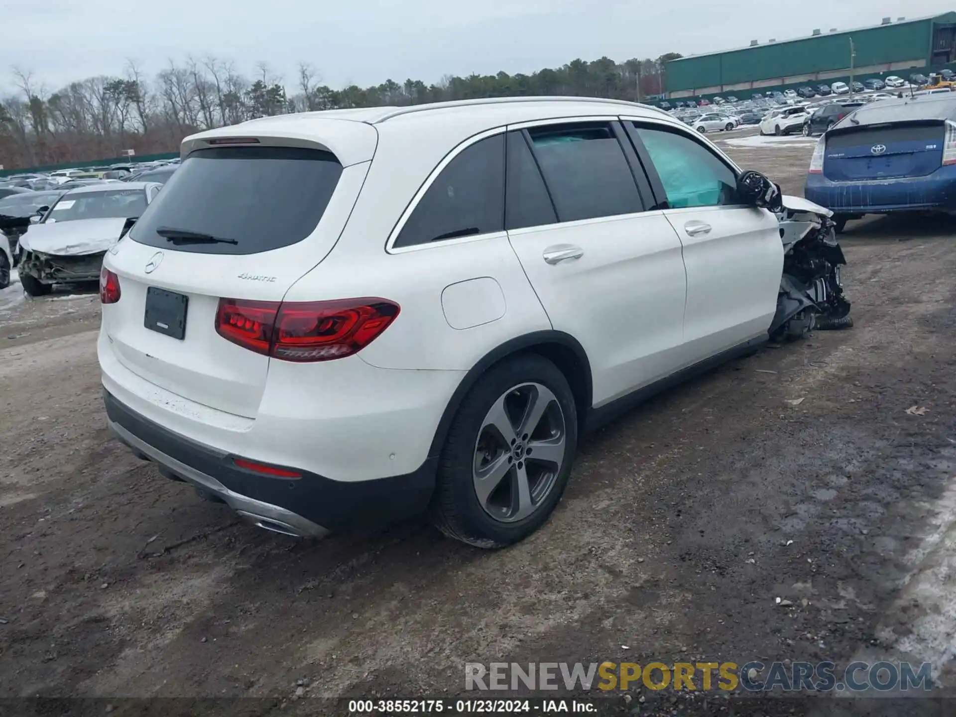 4 Фотография поврежденного автомобиля W1N0G8EB0NG114270 MERCEDES-BENZ GLC 300 2022