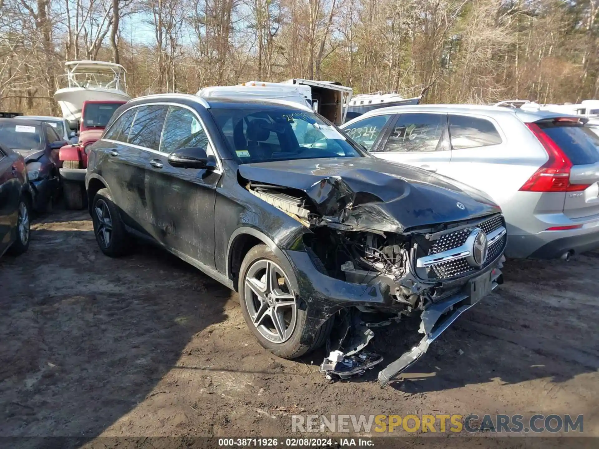 1 Photograph of a damaged car W1N0G8EB6NV330863 MERCEDES-BENZ GLC 300 2022