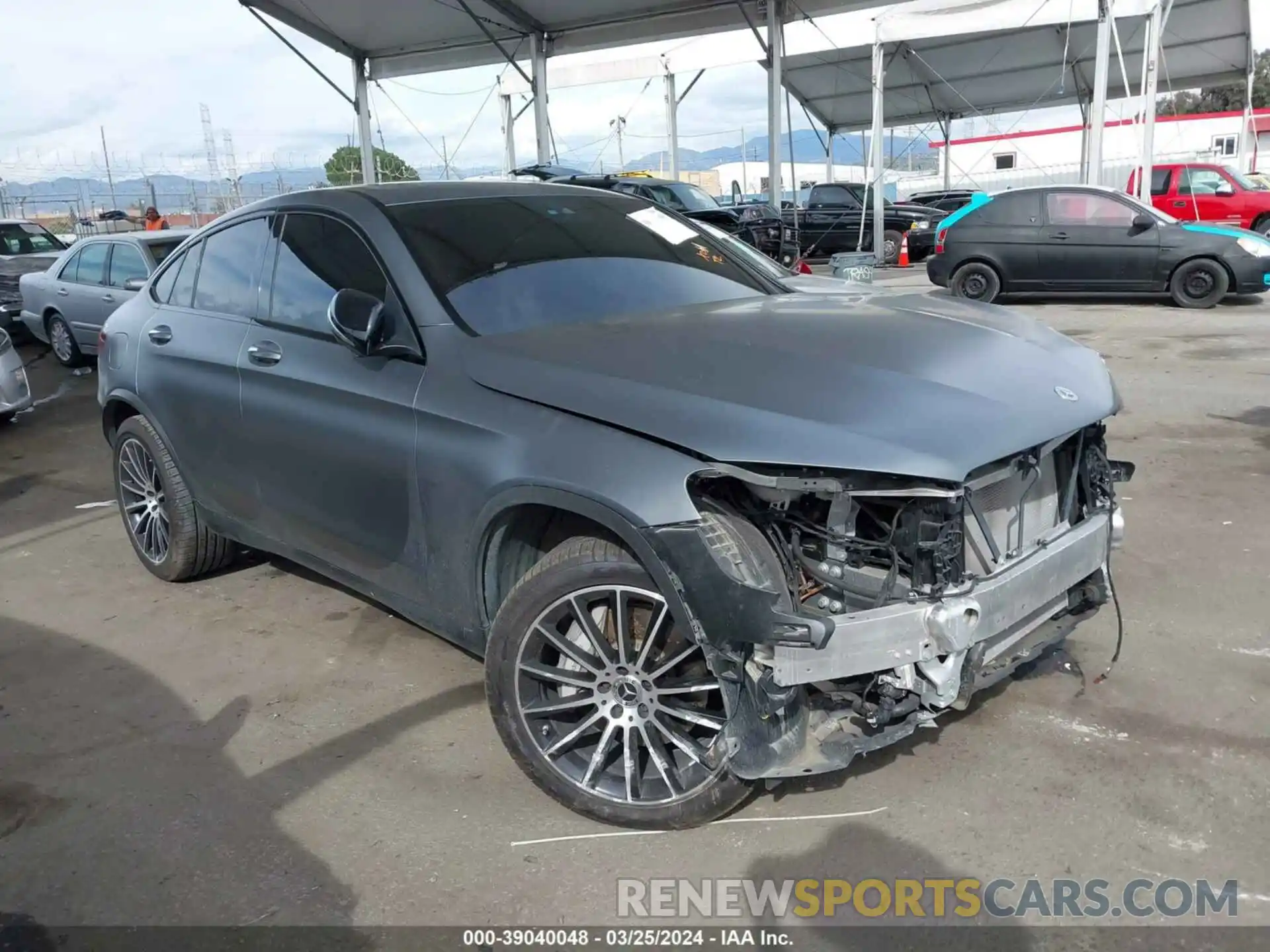 1 Photograph of a damaged car W1N0J8EB9NG064843 MERCEDES-BENZ GLC 300 2022