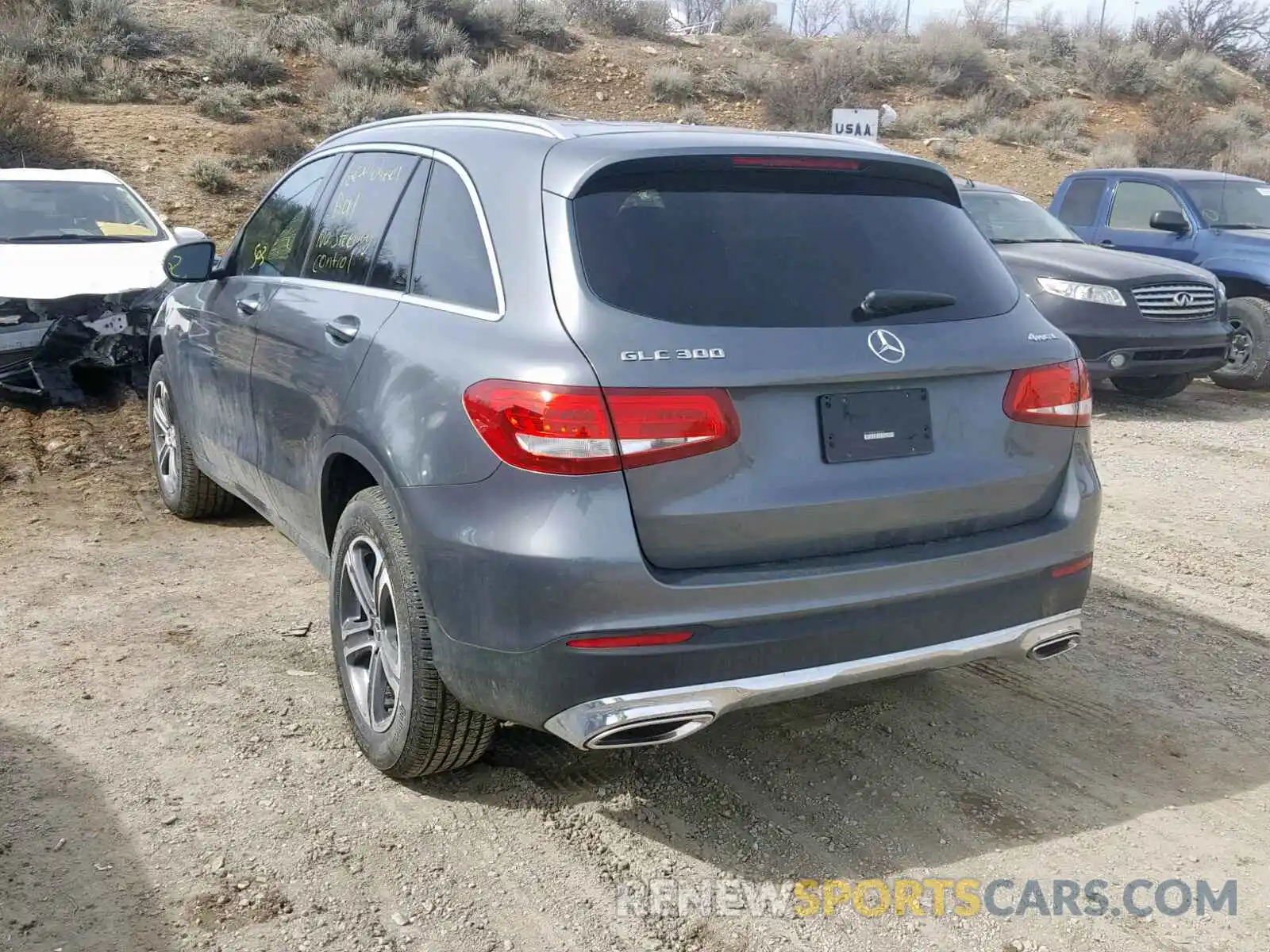 3 Photograph of a damaged car WDC0G4KB0KF582628 MERCEDES-BENZ GLC 300 4M 2019