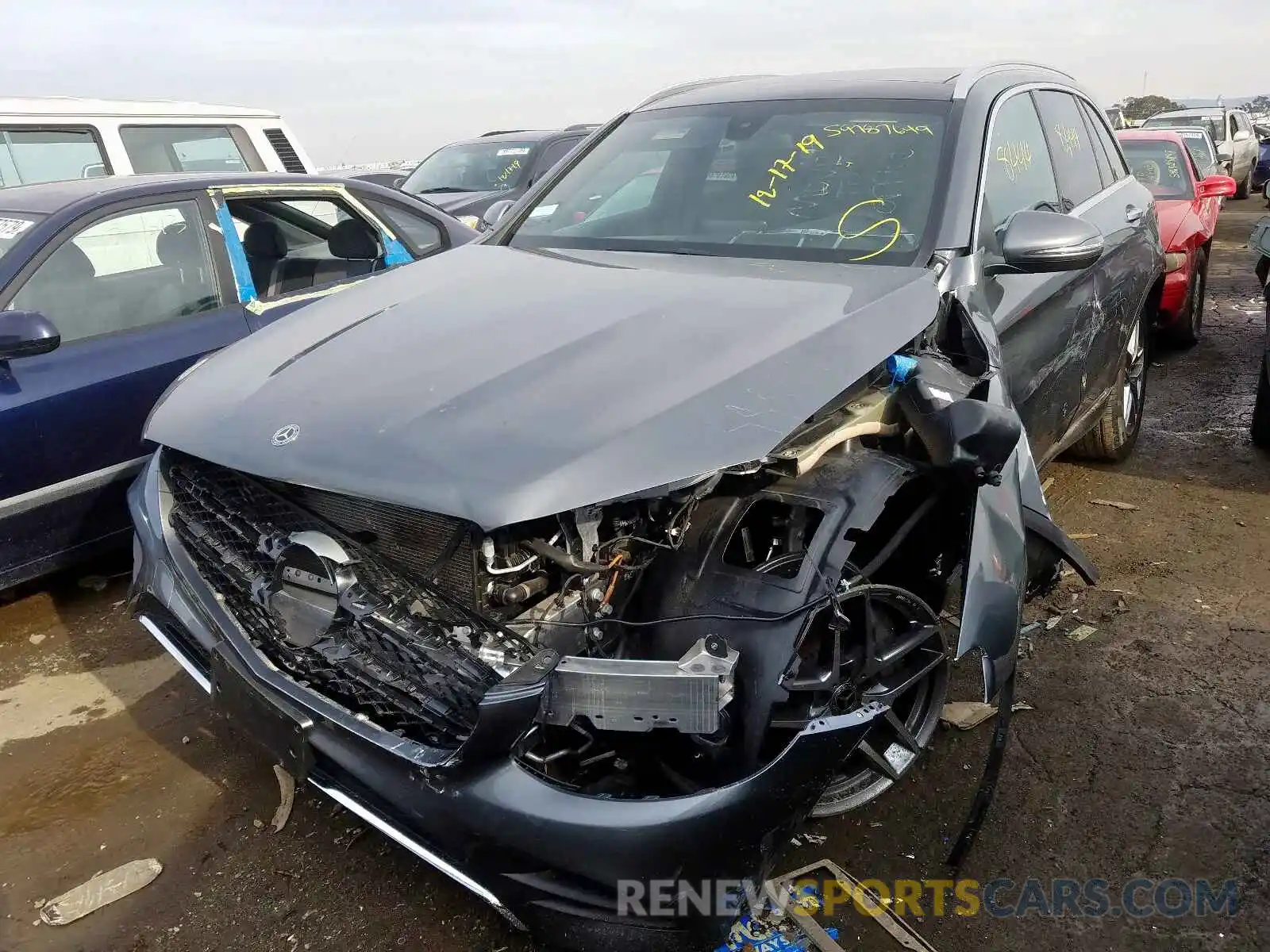 2 Photograph of a damaged car WDC0G4KB6KF593133 MERCEDES-BENZ GLC 300 4M 2019