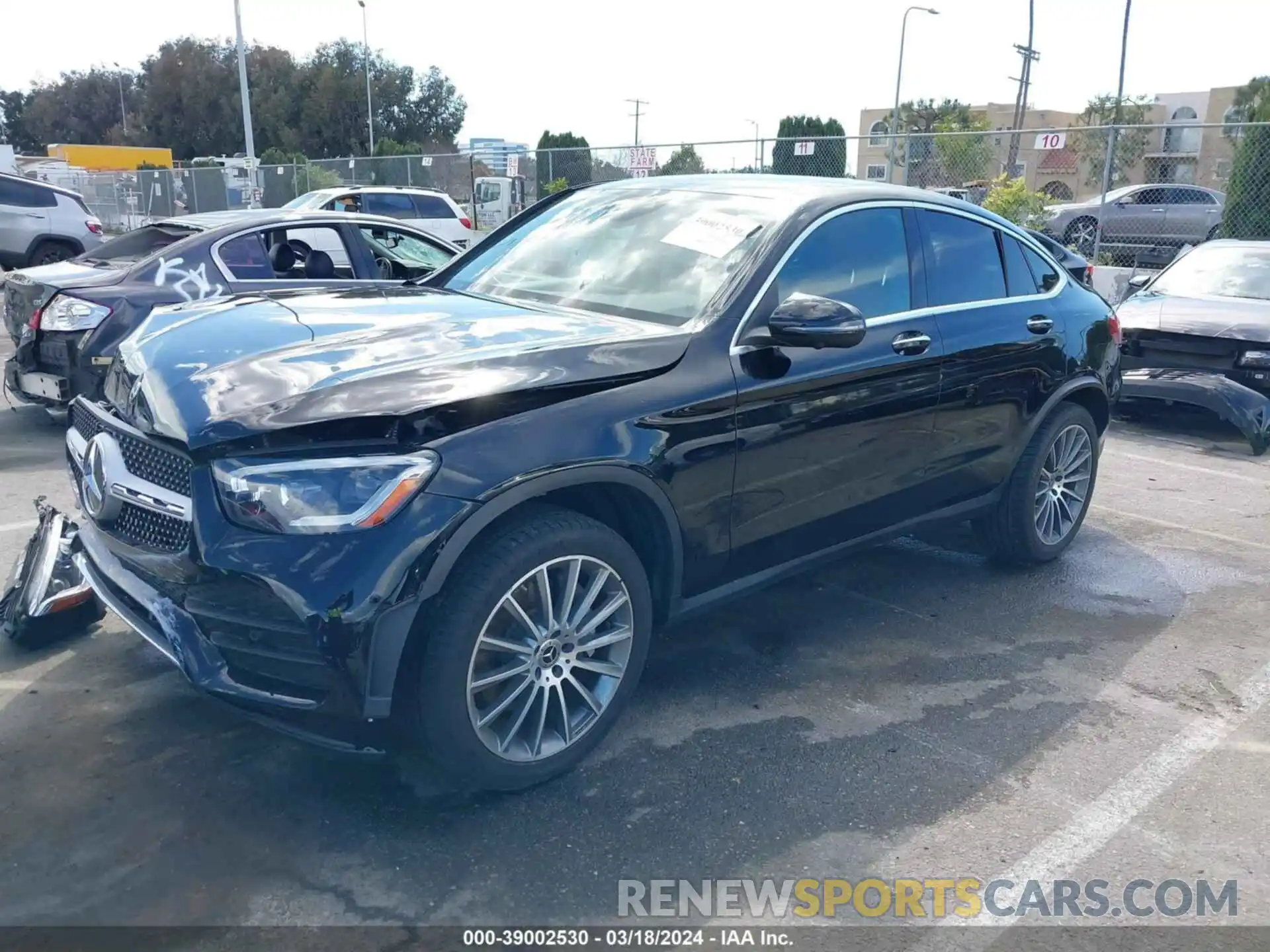 2 Photograph of a damaged car W1N0J8EB4LF823840 MERCEDES-BENZ GLC 300 COUPE 2020