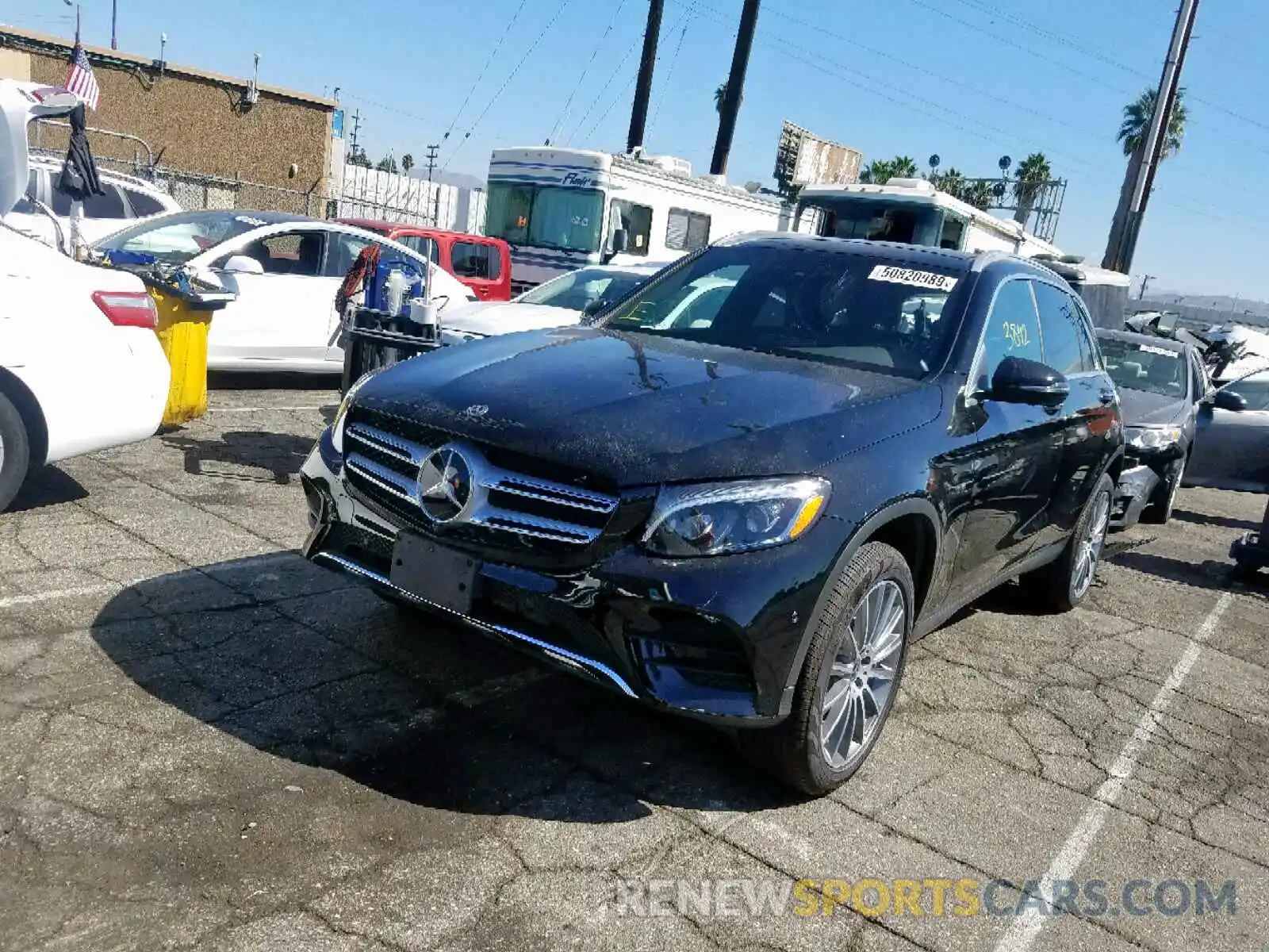 2 Photograph of a damaged car WDC0G5EB8KF567828 MERCEDES-BENZ GLC 350E 2019