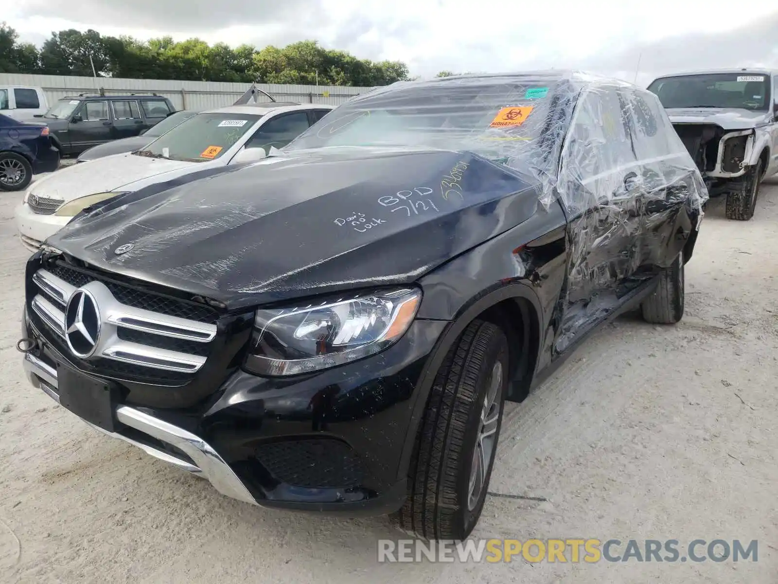 2 Photograph of a damaged car WDC0G4JB0KF485513 MERCEDES-BENZ GLC-CLASS 2019