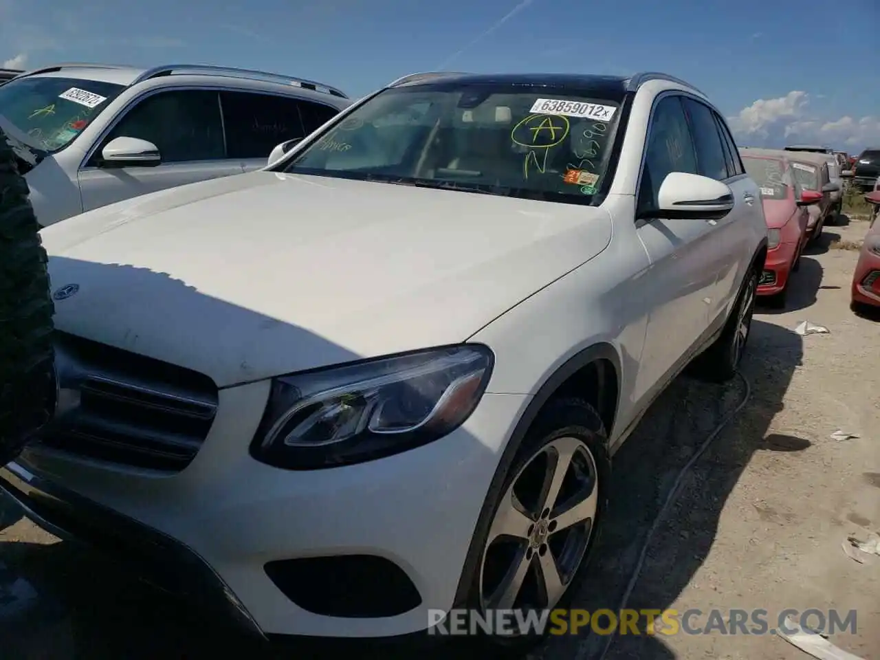 2 Photograph of a damaged car WDC0G4JB1KF569727 MERCEDES-BENZ GLC-CLASS 2019