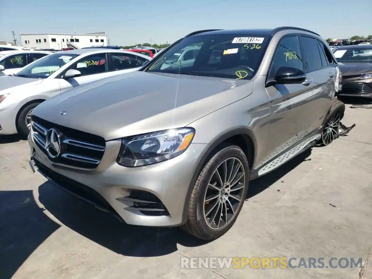 2 Photograph of a damaged car WDC0G4JB2KV121714 MERCEDES-BENZ GLC-CLASS 2019