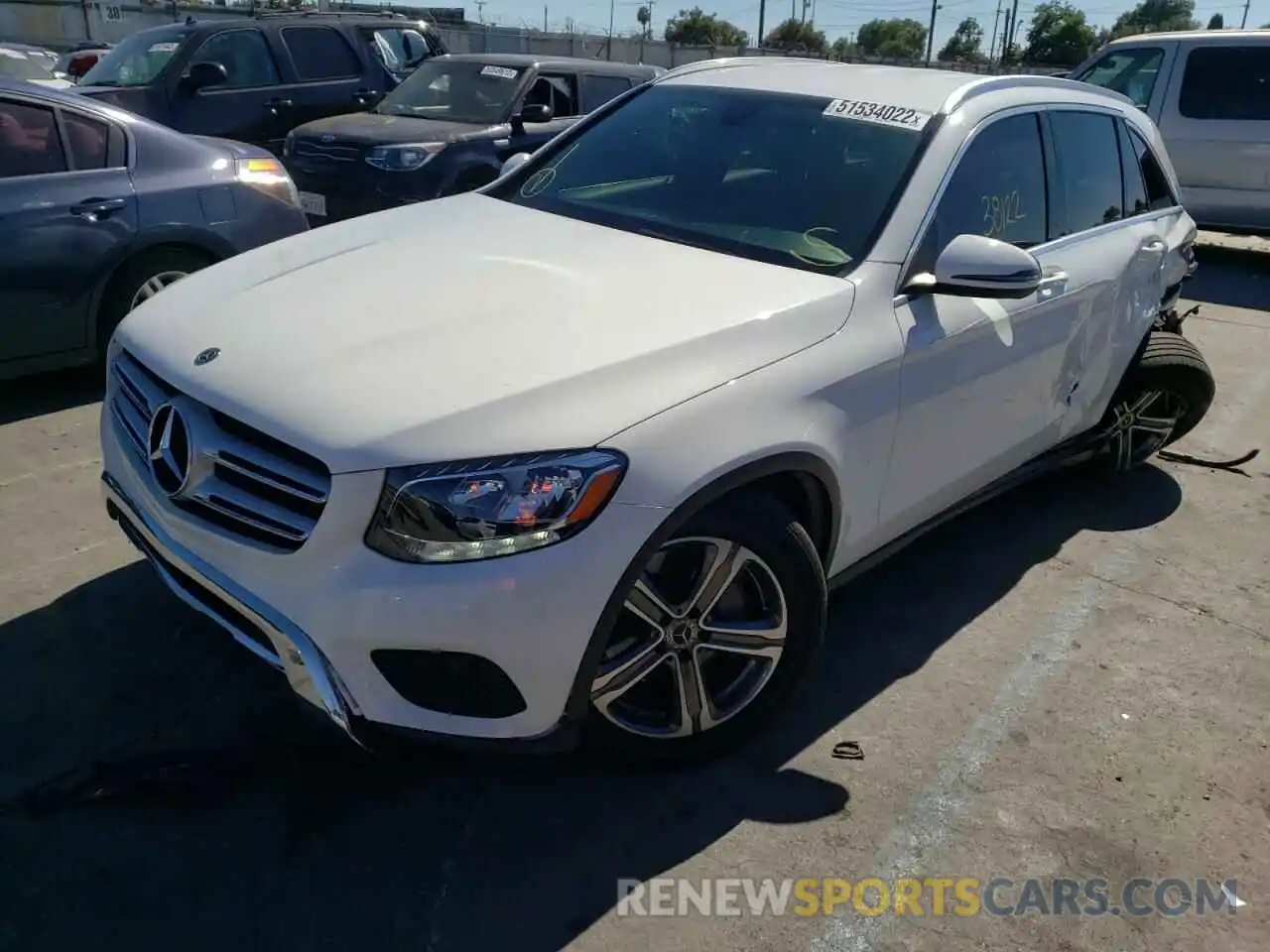 2 Photograph of a damaged car WDC0G4JB2KV124791 MERCEDES-BENZ GLC-CLASS 2019