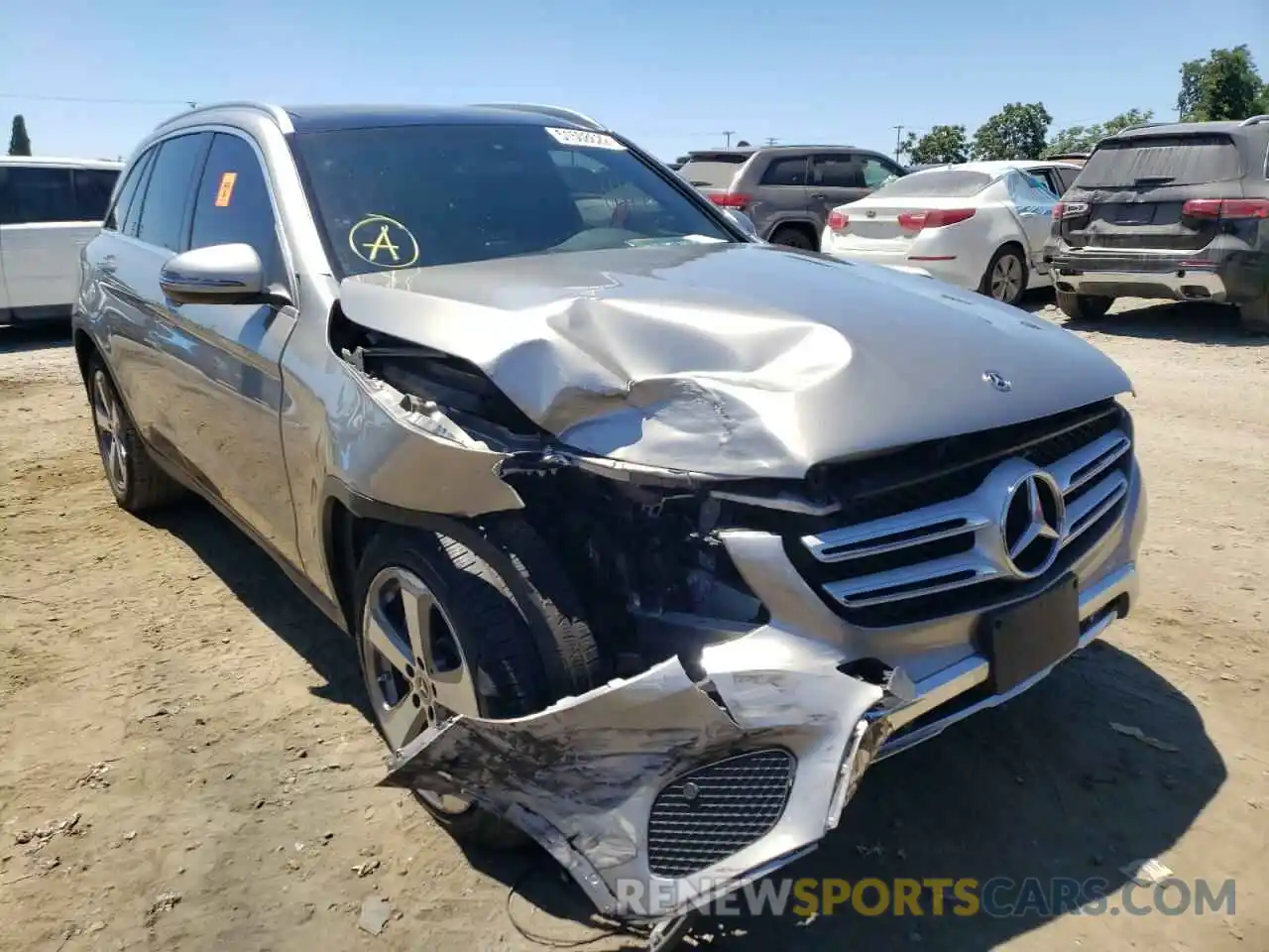 1 Photograph of a damaged car WDC0G4JB2KV127867 MERCEDES-BENZ GLC-CLASS 2019