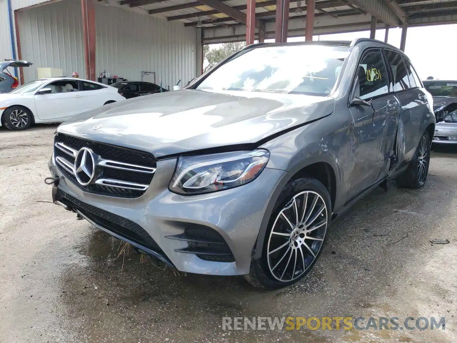 2 Photograph of a damaged car WDC0G4JB4KF605801 MERCEDES-BENZ GLC-CLASS 2019