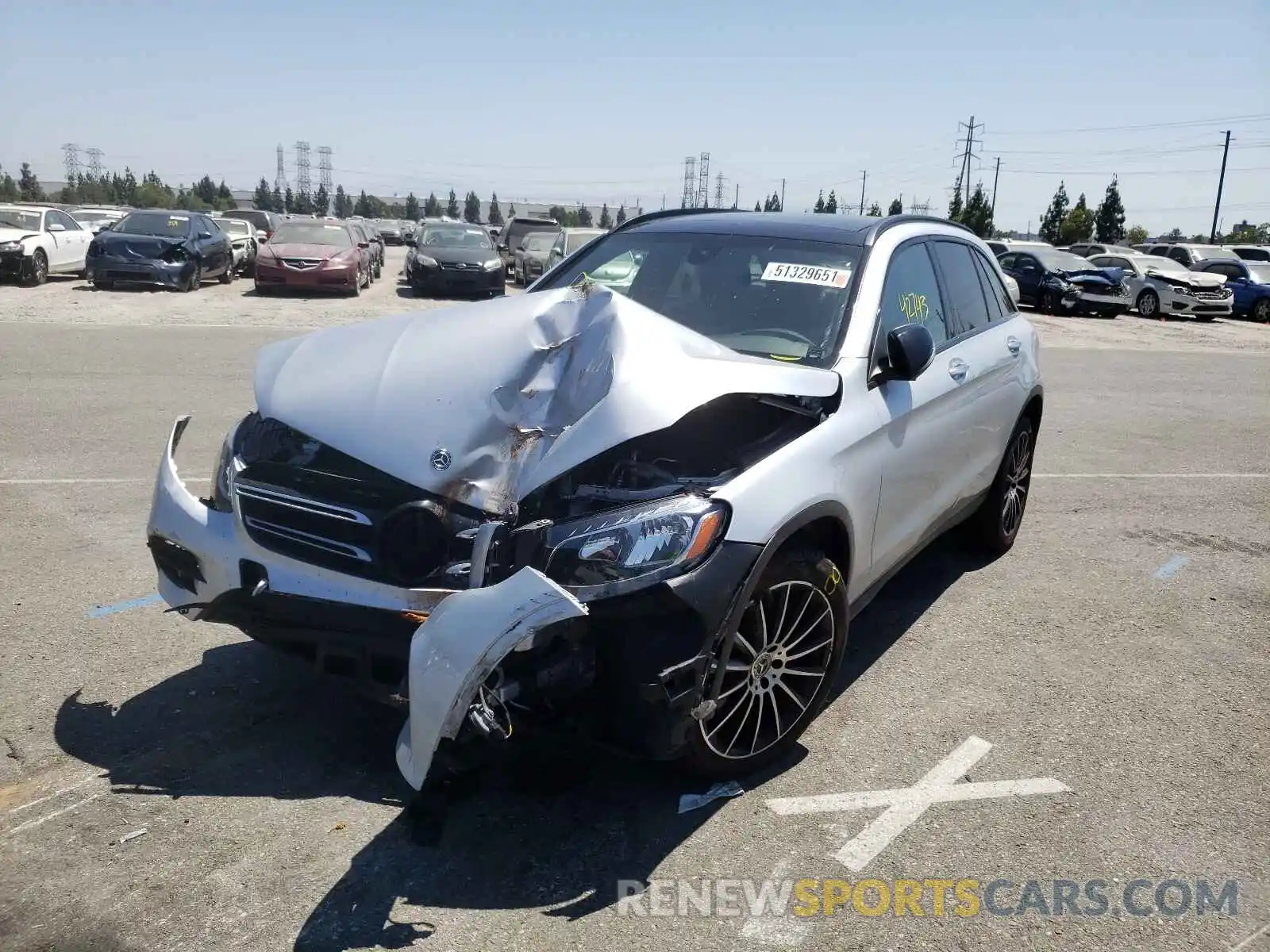 2 Photograph of a damaged car WDC0G4JB4KV123920 MERCEDES-BENZ GLC-CLASS 2019