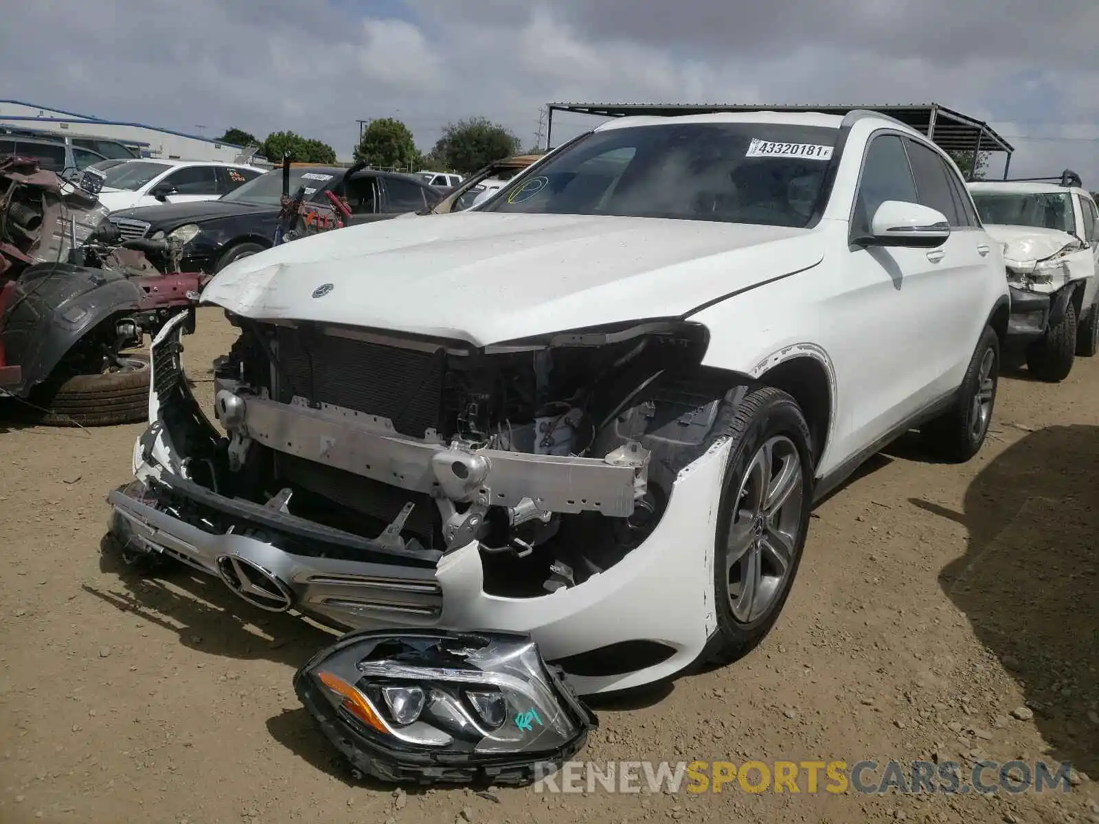 2 Photograph of a damaged car WDC0G4JB4KV128082 MERCEDES-BENZ GLC-CLASS 2019