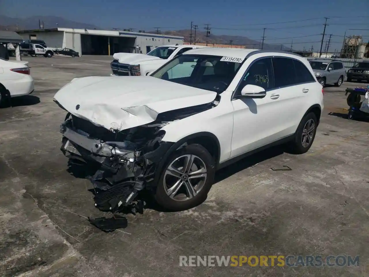 2 Photograph of a damaged car WDC0G4JB5KF612899 MERCEDES-BENZ GLC-CLASS 2019