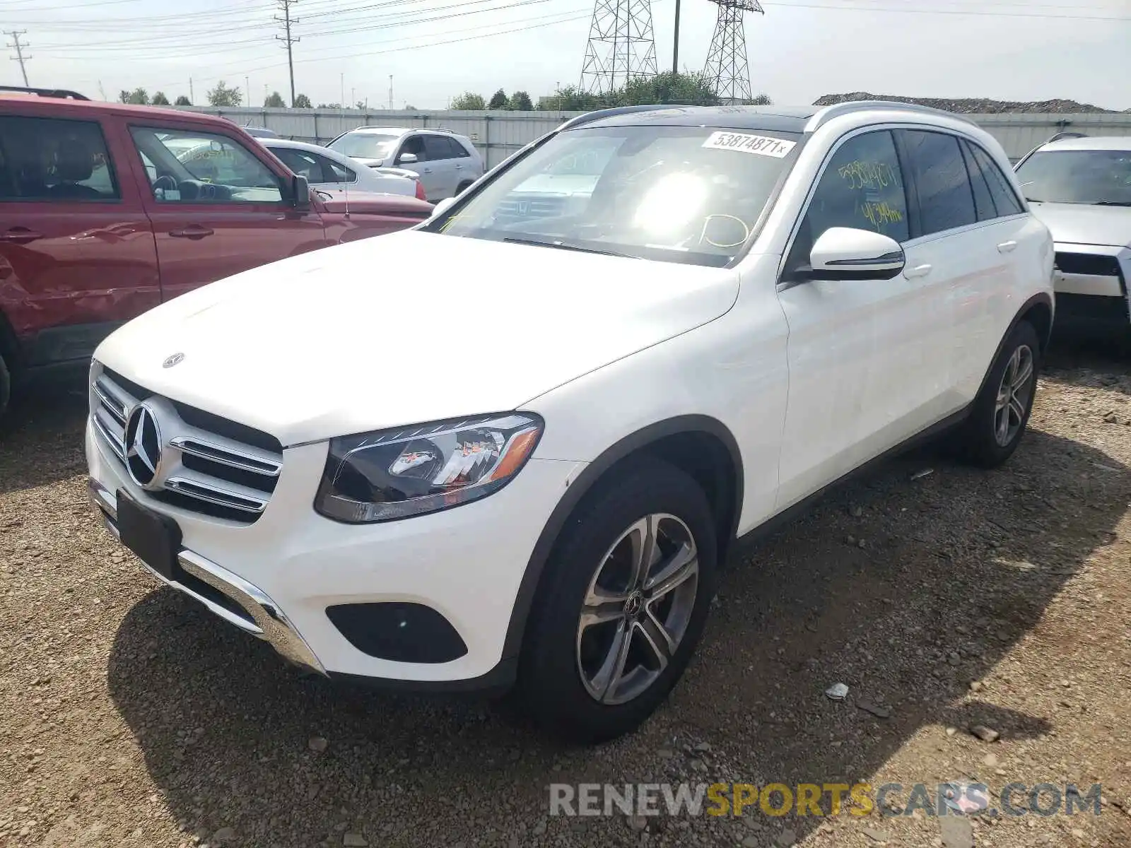 2 Photograph of a damaged car WDC0G4JB5KV117236 MERCEDES-BENZ GLC-CLASS 2019