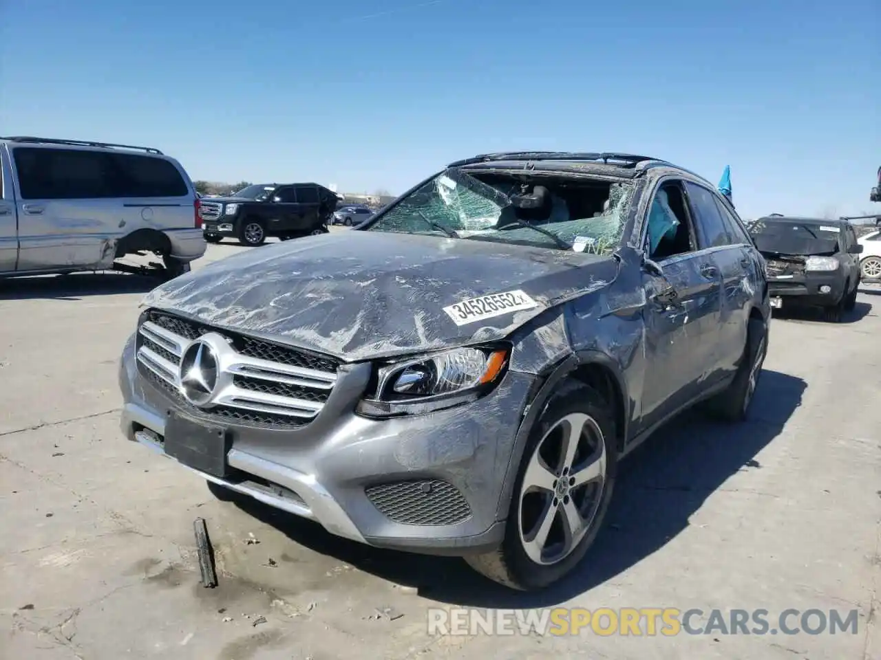 2 Photograph of a damaged car WDC0G4JB5KV121366 MERCEDES-BENZ GLC-CLASS 2019