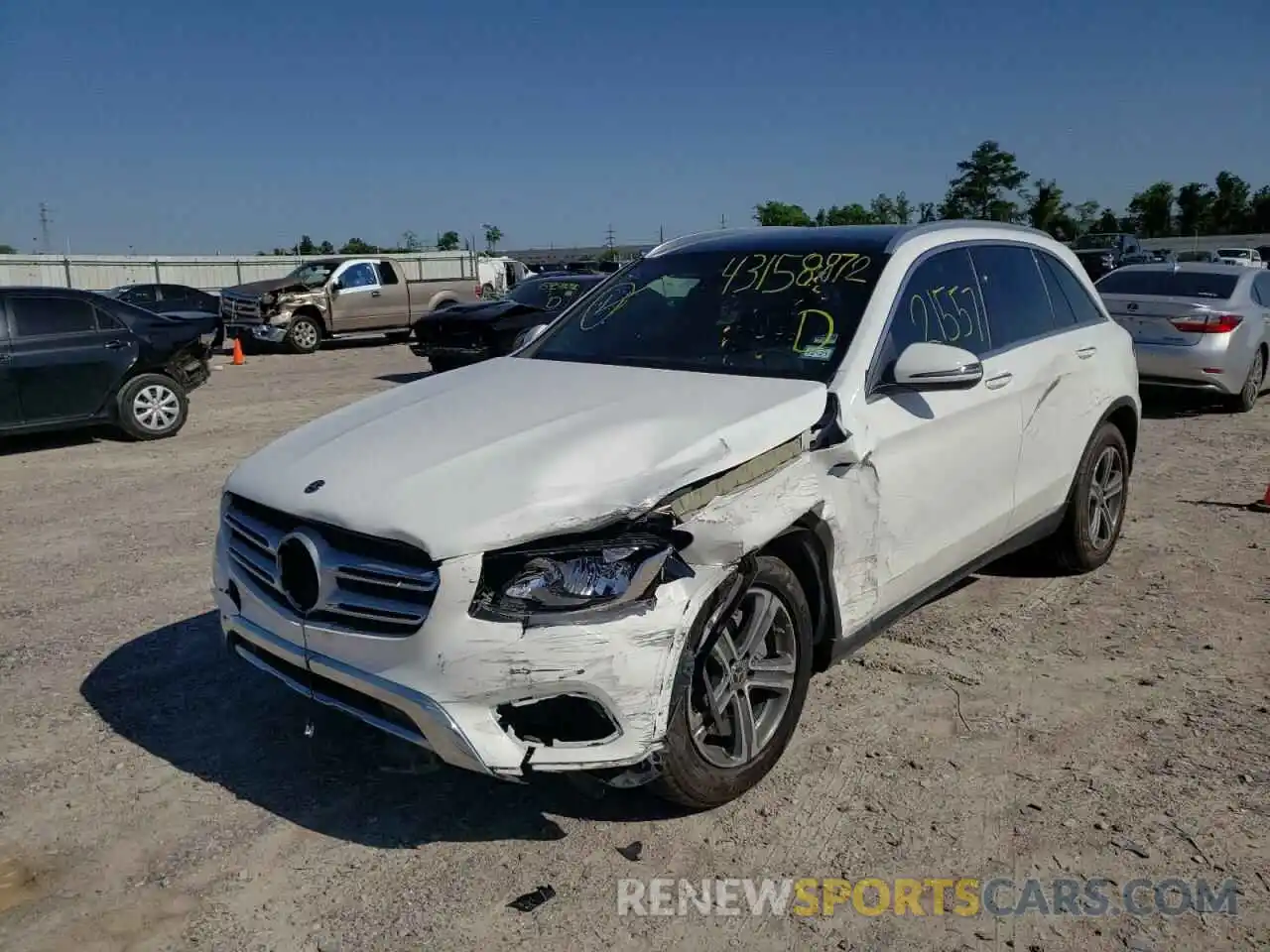 2 Photograph of a damaged car WDC0G4JB5KV132383 MERCEDES-BENZ GLC-CLASS 2019