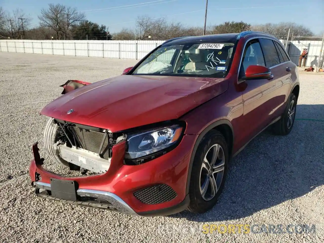 2 Photograph of a damaged car WDC0G4JB5KV185990 MERCEDES-BENZ GLC-CLASS 2019