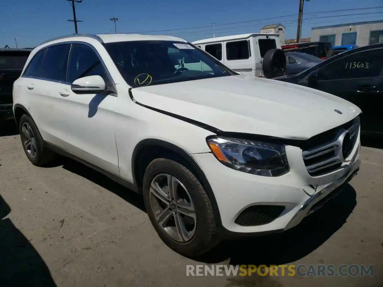 1 Photograph of a damaged car WDC0G4JB5KV186590 MERCEDES-BENZ GLC-CLASS 2019