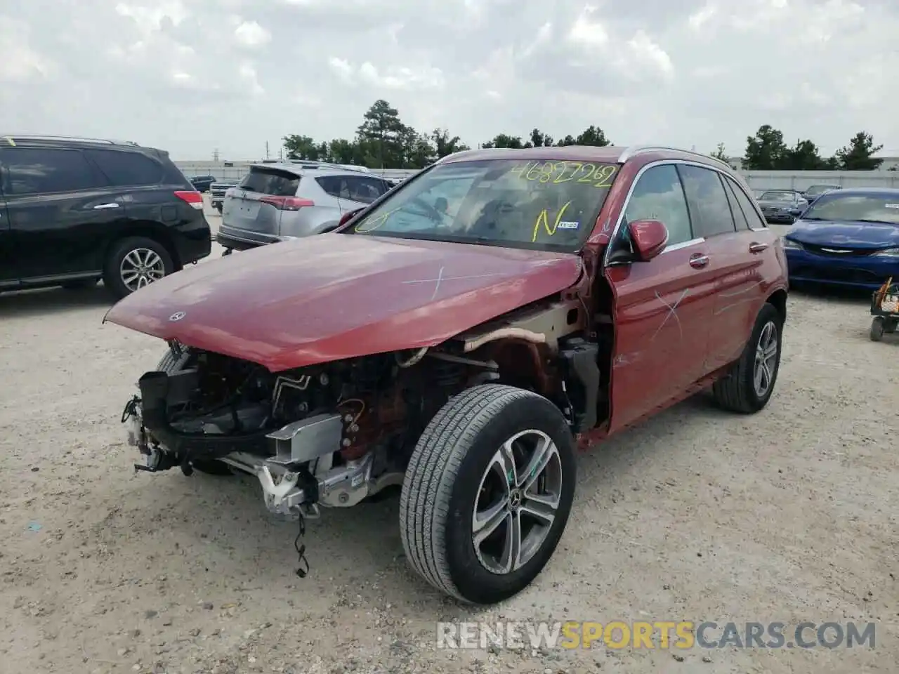 2 Photograph of a damaged car WDC0G4JB6KF496838 MERCEDES-BENZ GLC-CLASS 2019