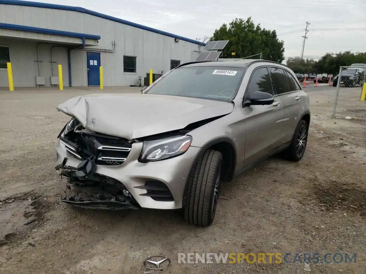 2 Photograph of a damaged car WDC0G4JB6KF661416 MERCEDES-BENZ GLC-CLASS 2019