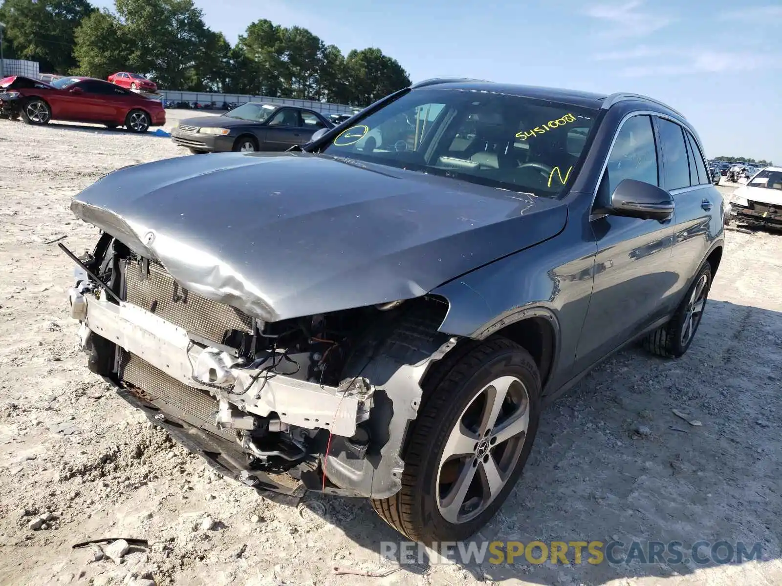 2 Photograph of a damaged car WDC0G4JB6KV141092 MERCEDES-BENZ GLC-CLASS 2019