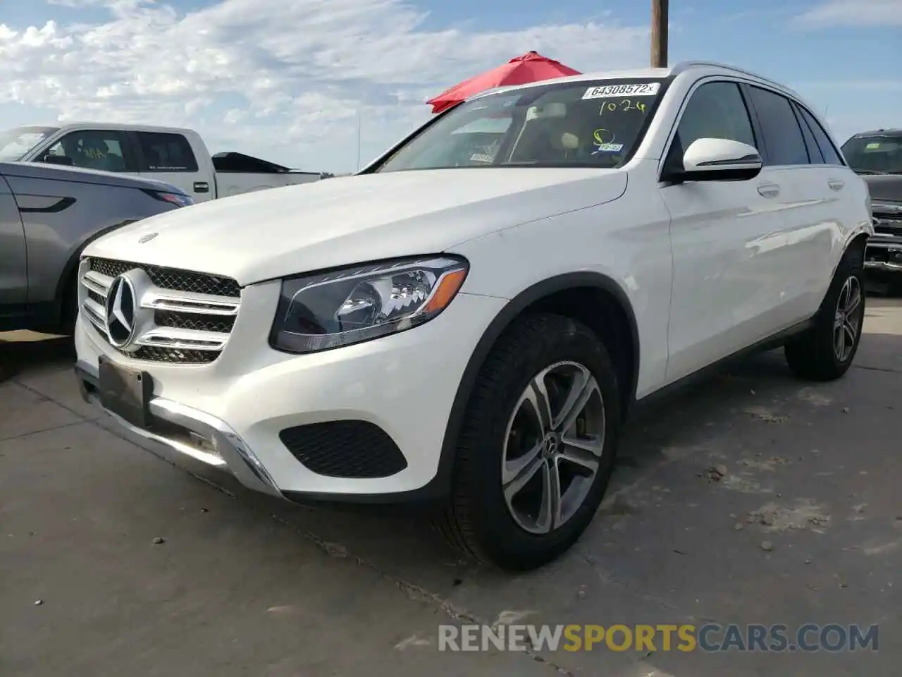 2 Photograph of a damaged car WDC0G4JB6KV143926 MERCEDES-BENZ GLC-CLASS 2019