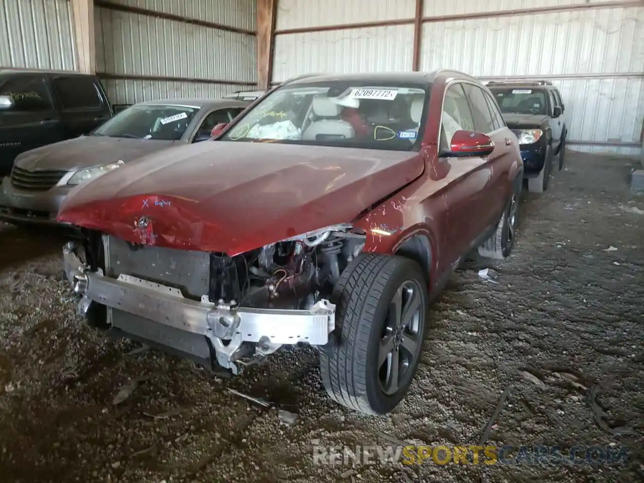 2 Photograph of a damaged car WDC0G4JB7KF535131 MERCEDES-BENZ GLC-CLASS 2019