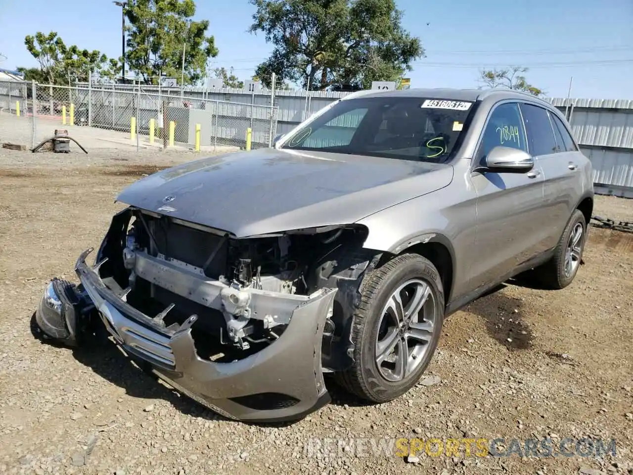 2 Photograph of a damaged car WDC0G4JB7KV178149 MERCEDES-BENZ GLC-CLASS 2019