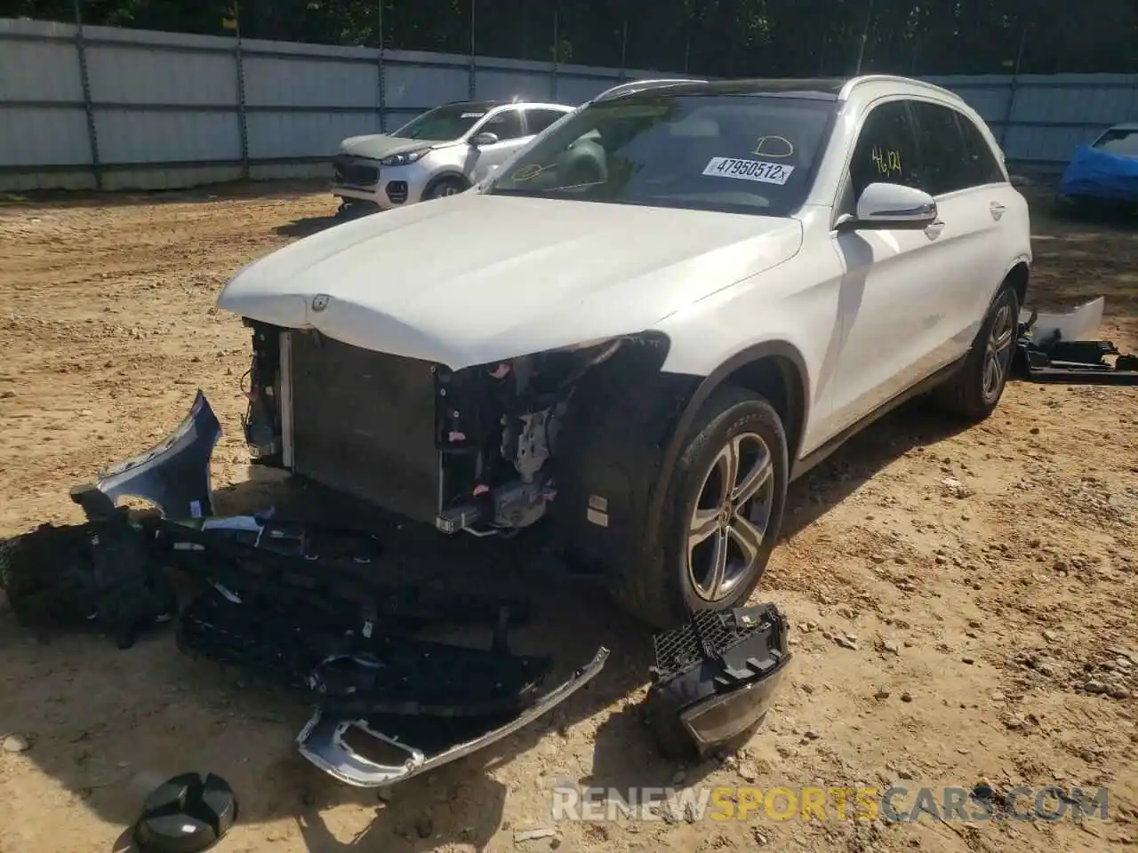 2 Photograph of a damaged car WDC0G4JB8KF641751 MERCEDES-BENZ GLC-CLASS 2019