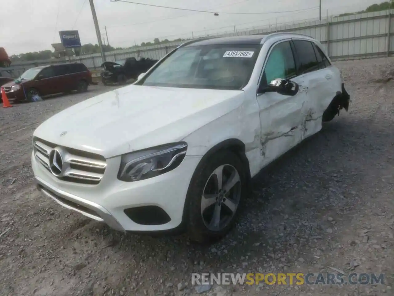 2 Photograph of a damaged car WDC0G4JB8KF664379 MERCEDES-BENZ GLC-CLASS 2019