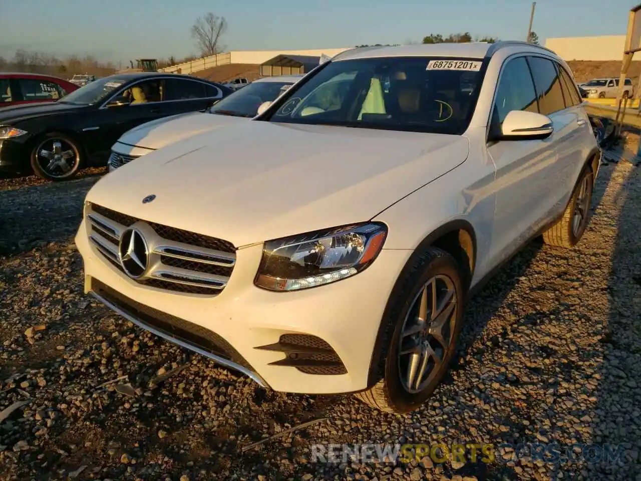 2 Photograph of a damaged car WDC0G4JB8KV127436 MERCEDES-BENZ GLC-CLASS 2019