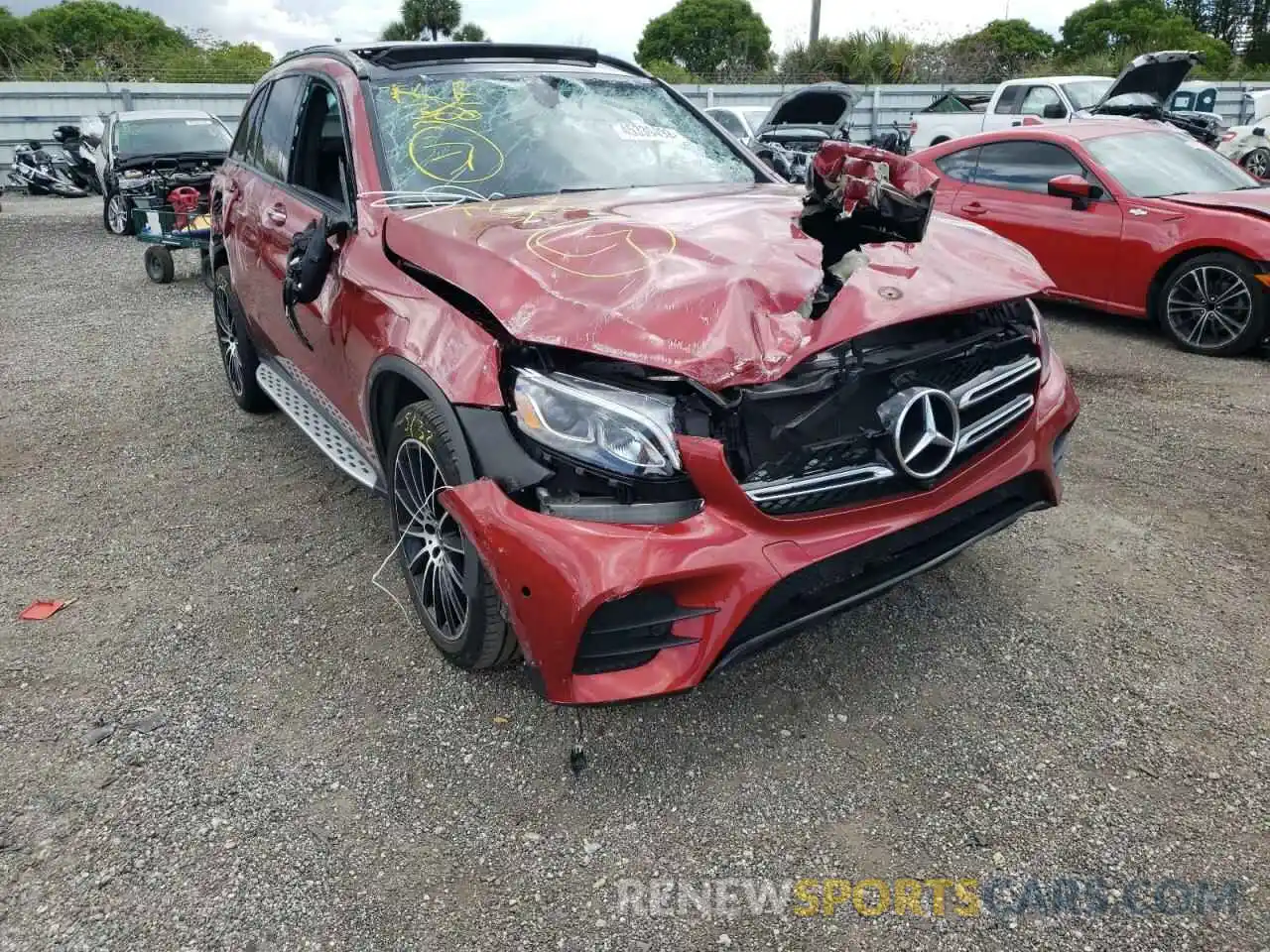 1 Photograph of a damaged car WDC0G4JB8KV159397 MERCEDES-BENZ GLC-CLASS 2019