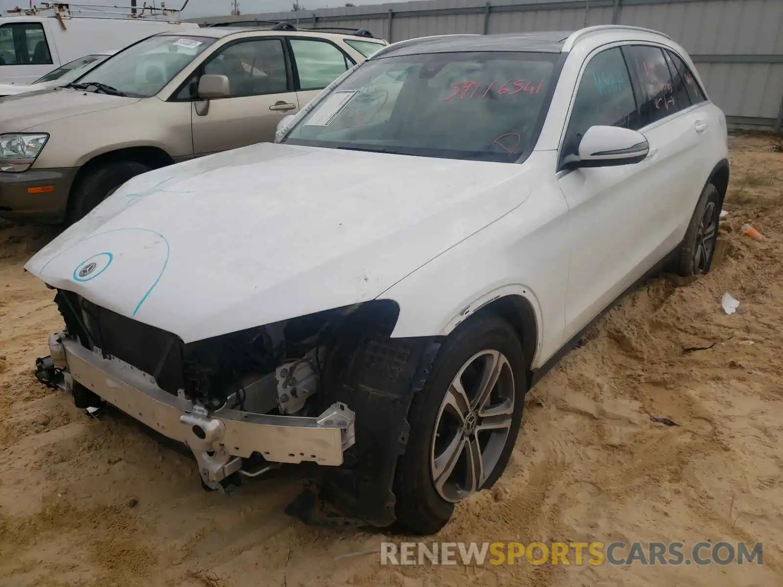 2 Photograph of a damaged car WDC0G4JB8KV165104 MERCEDES-BENZ GLC-CLASS 2019