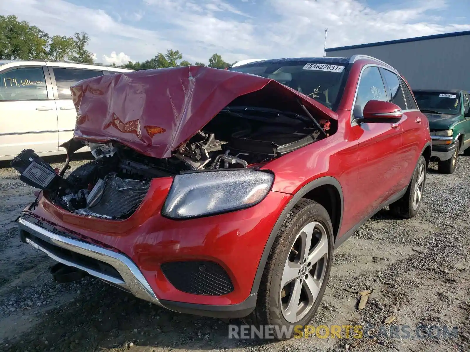 2 Photograph of a damaged car WDC0G4JB9KV146013 MERCEDES-BENZ GLC-CLASS 2019