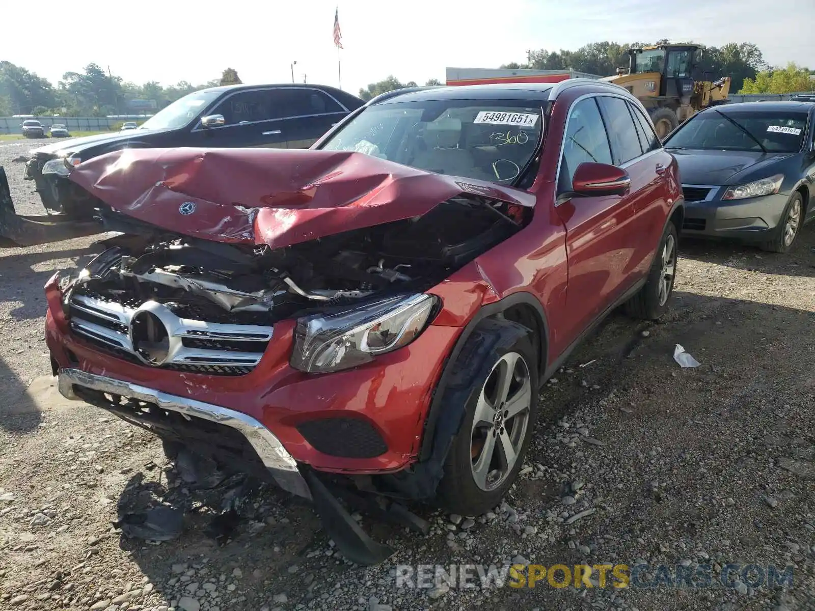 2 Photograph of a damaged car WDC0G4JBXKF591922 MERCEDES-BENZ GLC-CLASS 2019