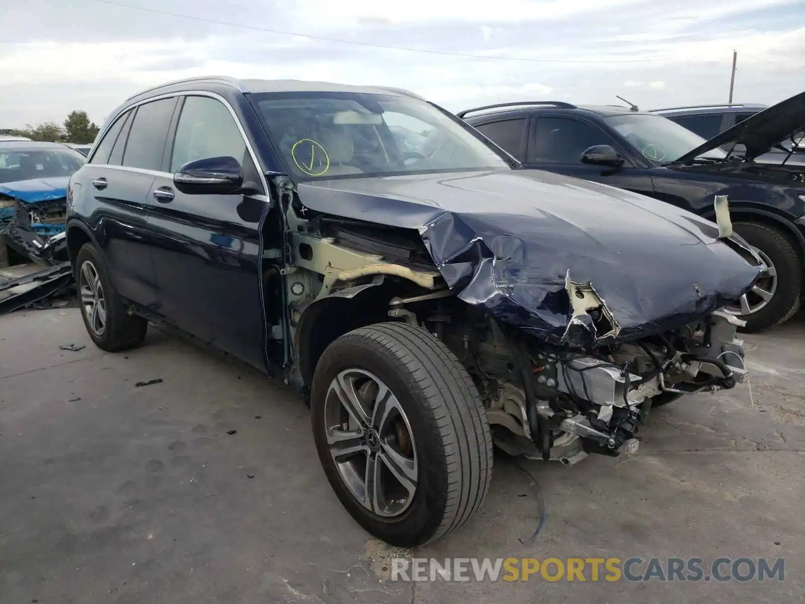 1 Photograph of a damaged car WDC0G4JBXKV133352 MERCEDES-BENZ GLC-CLASS 2019