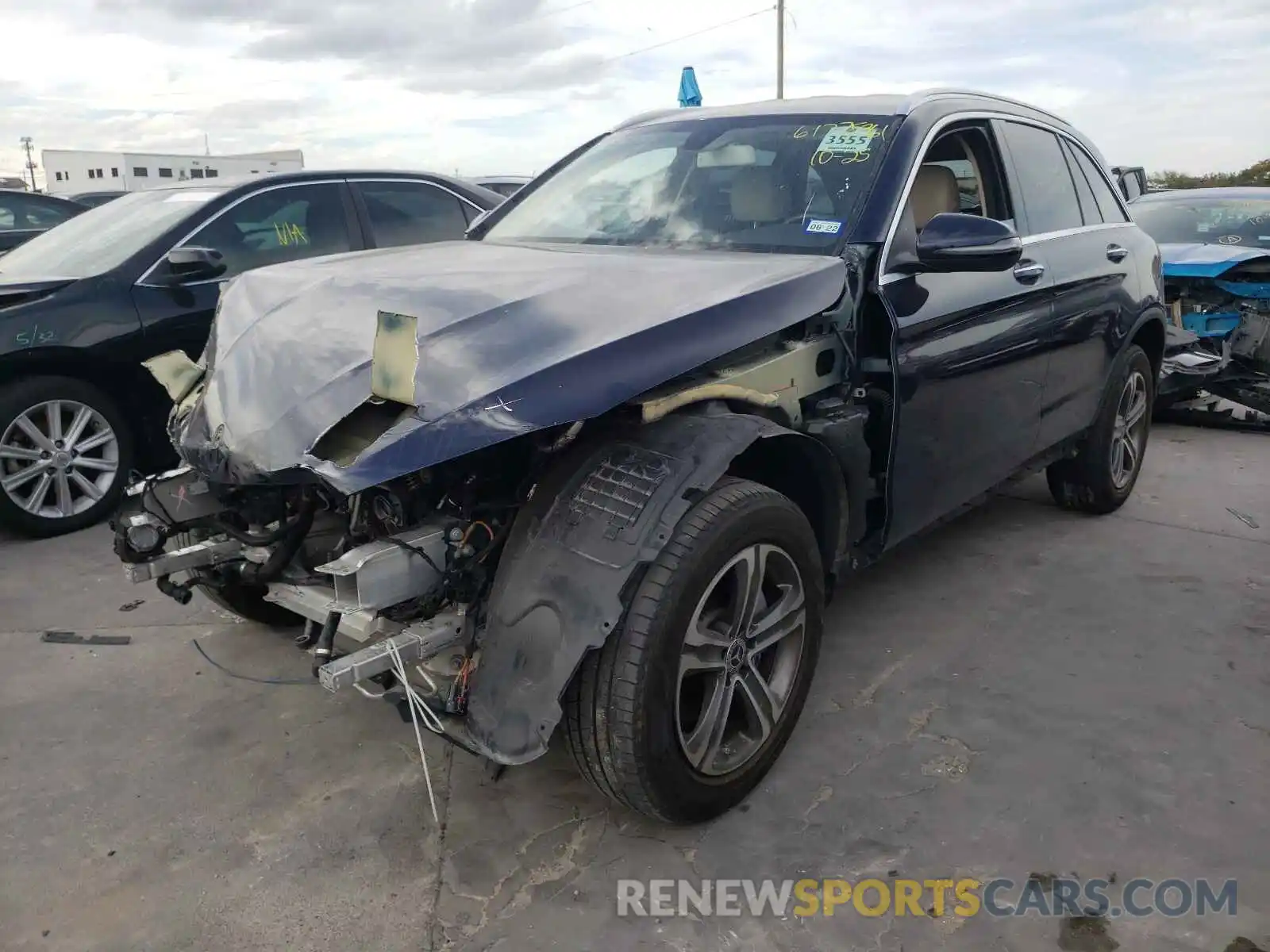 2 Photograph of a damaged car WDC0G4JBXKV133352 MERCEDES-BENZ GLC-CLASS 2019