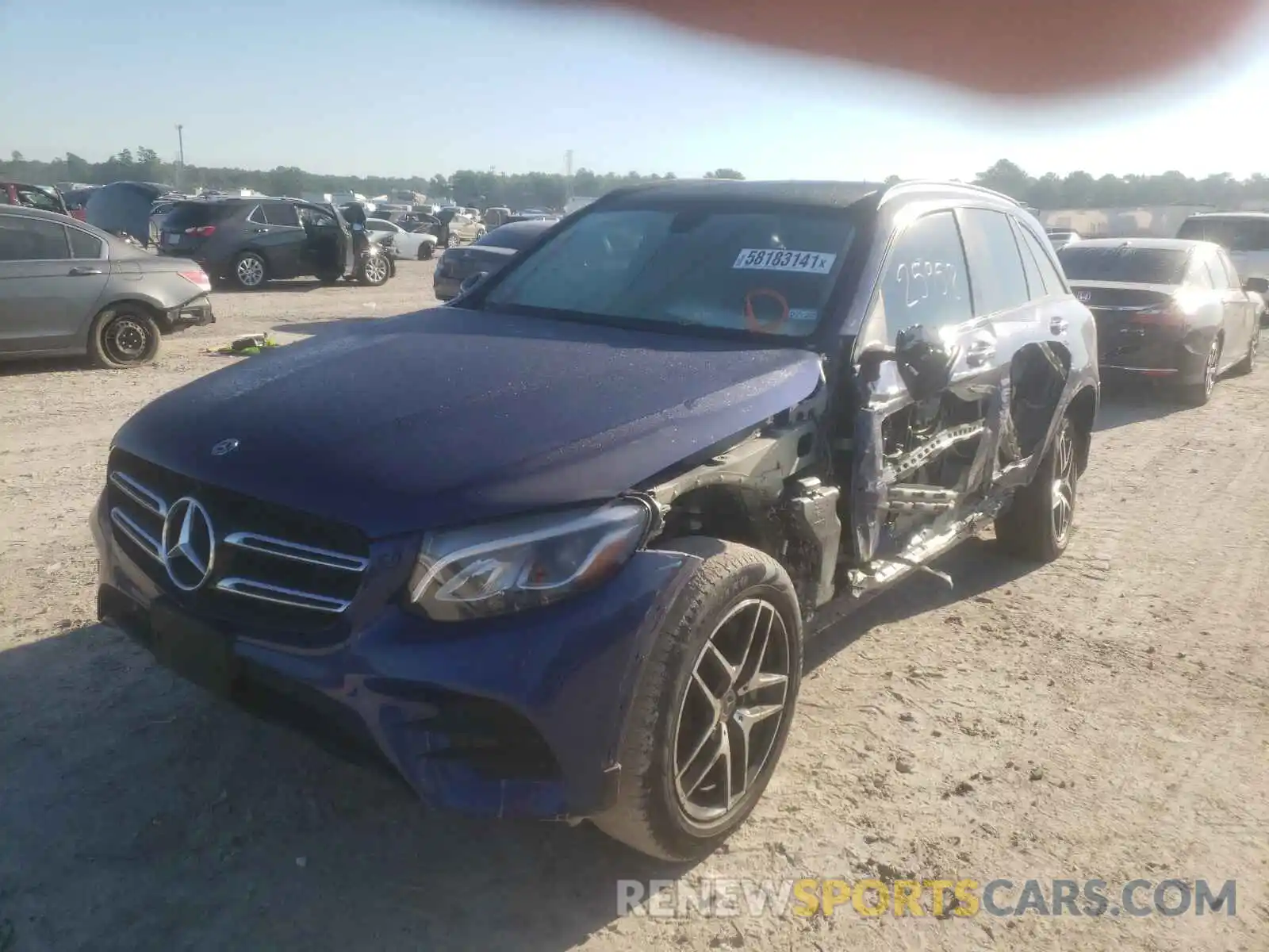 2 Photograph of a damaged car WDC0G4JBXKV140172 MERCEDES-BENZ GLC-CLASS 2019