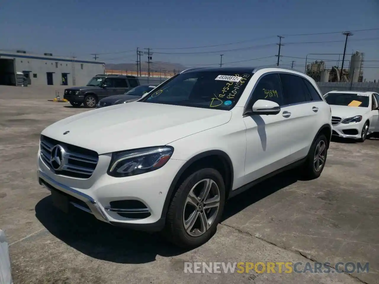 2 Photograph of a damaged car WDC0G4JBXKV158042 MERCEDES-BENZ GLC-CLASS 2019