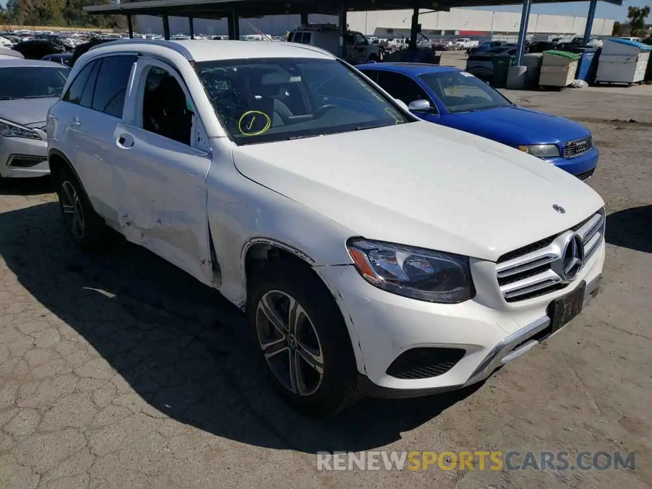 1 Photograph of a damaged car WDC0G4KB0K1004221 MERCEDES-BENZ GLC-CLASS 2019