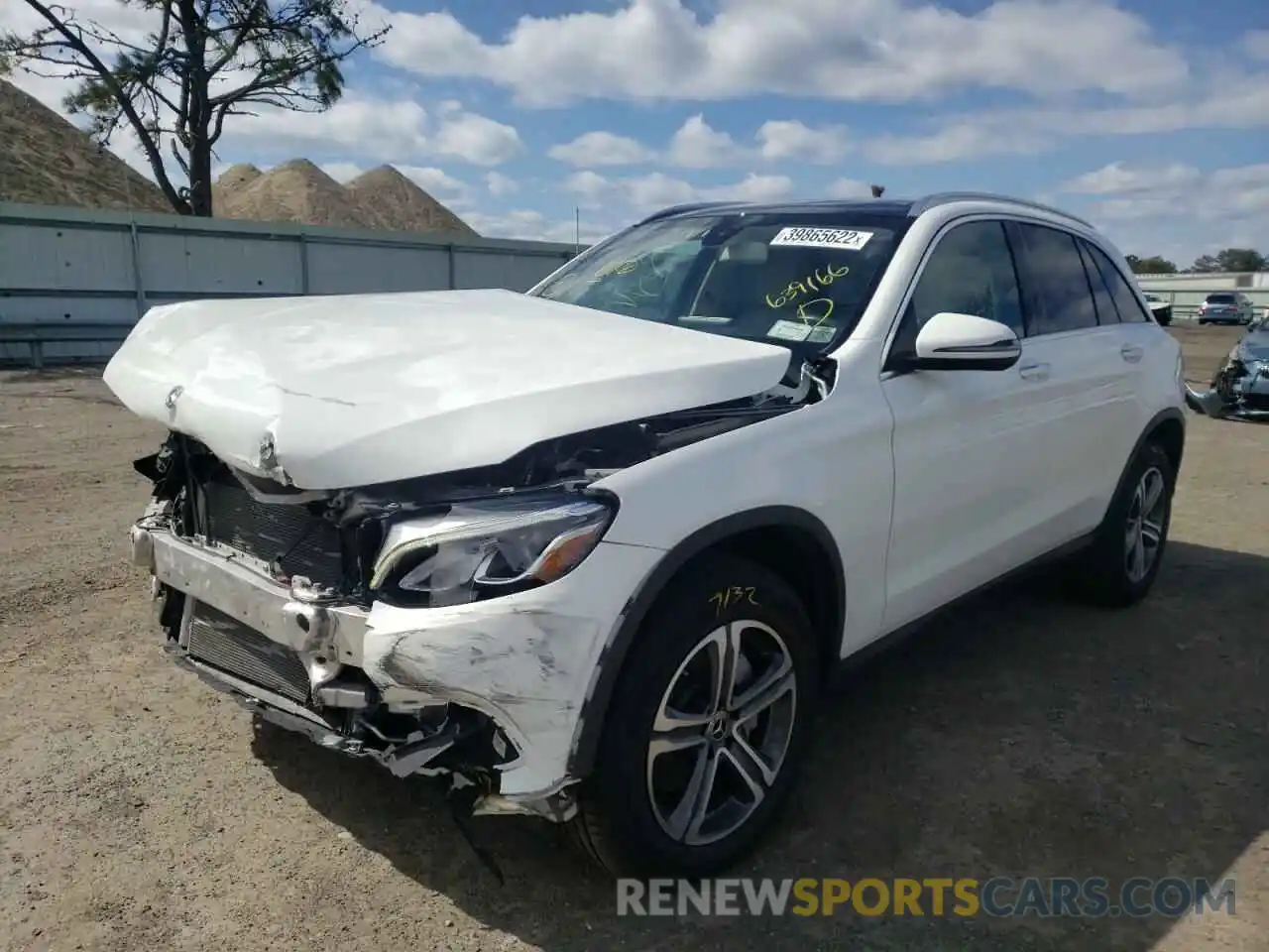 2 Photograph of a damaged car WDC0G4KB0KF639166 MERCEDES-BENZ GLC-CLASS 2019