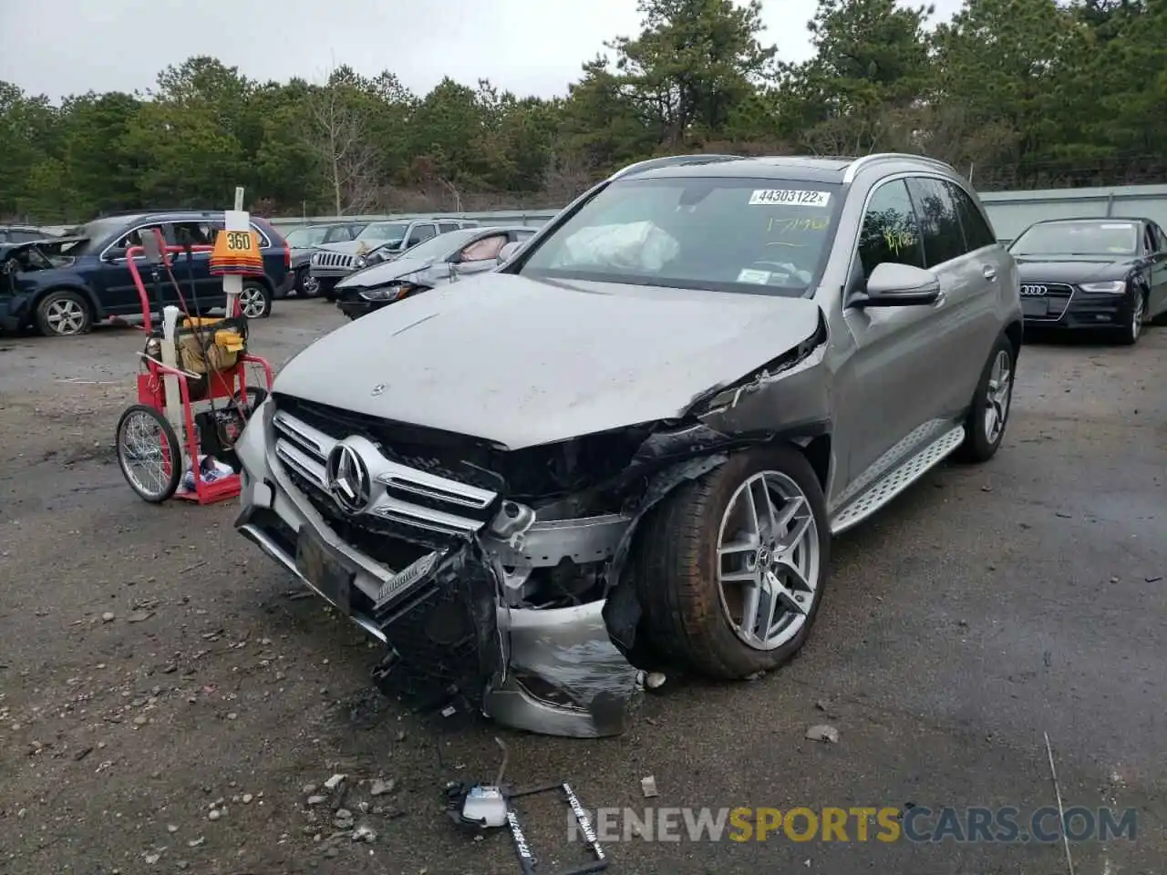 2 Photograph of a damaged car WDC0G4KB0KV171963 MERCEDES-BENZ GLC-CLASS 2019